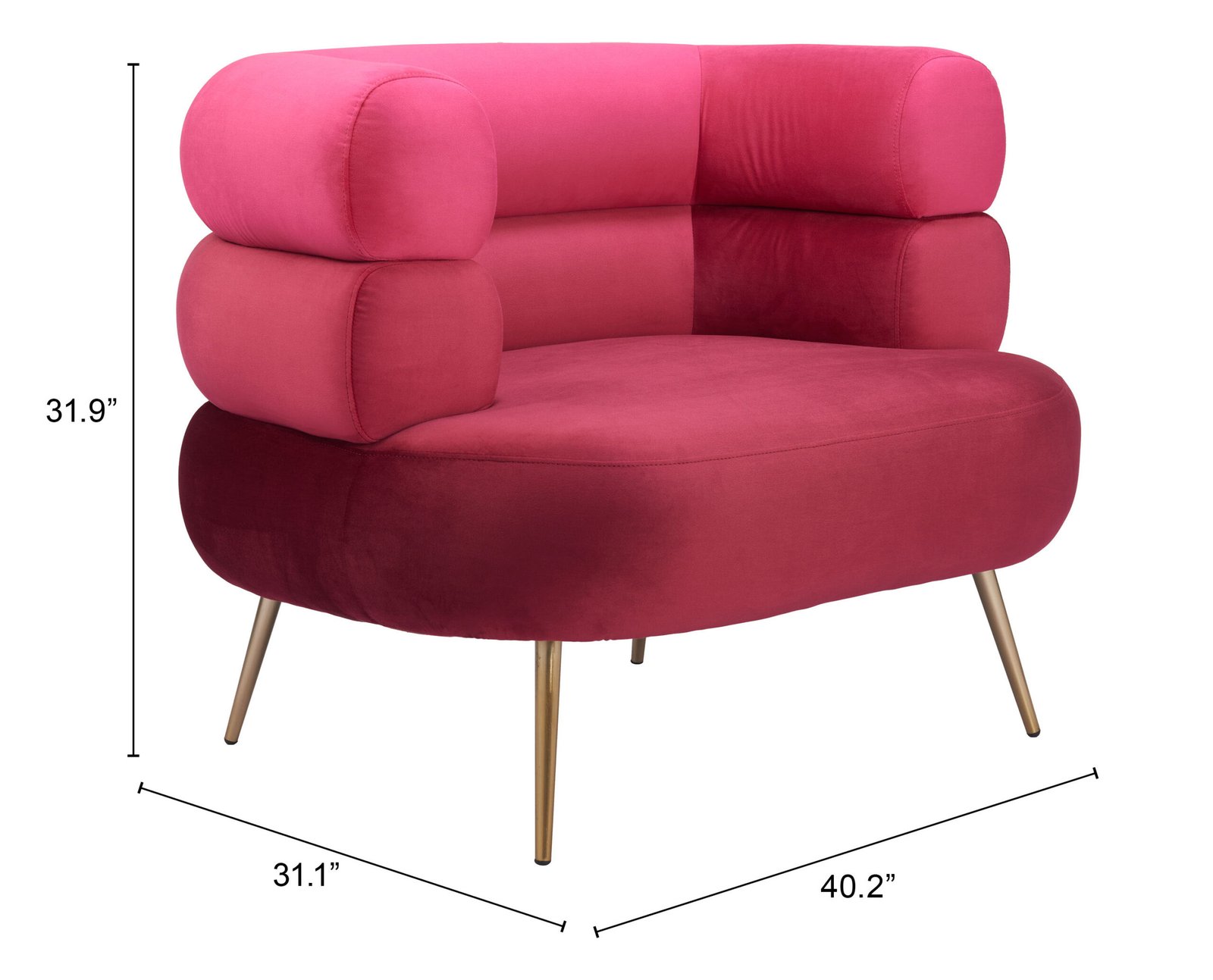 Arish Accent Chair Red - Image 10