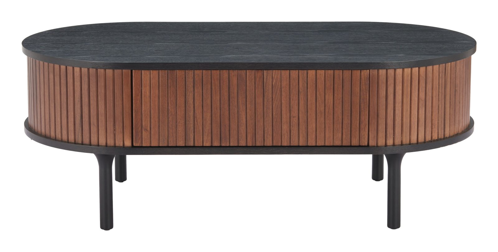 Koriana Coffee Table Black & Walnut - Image 3