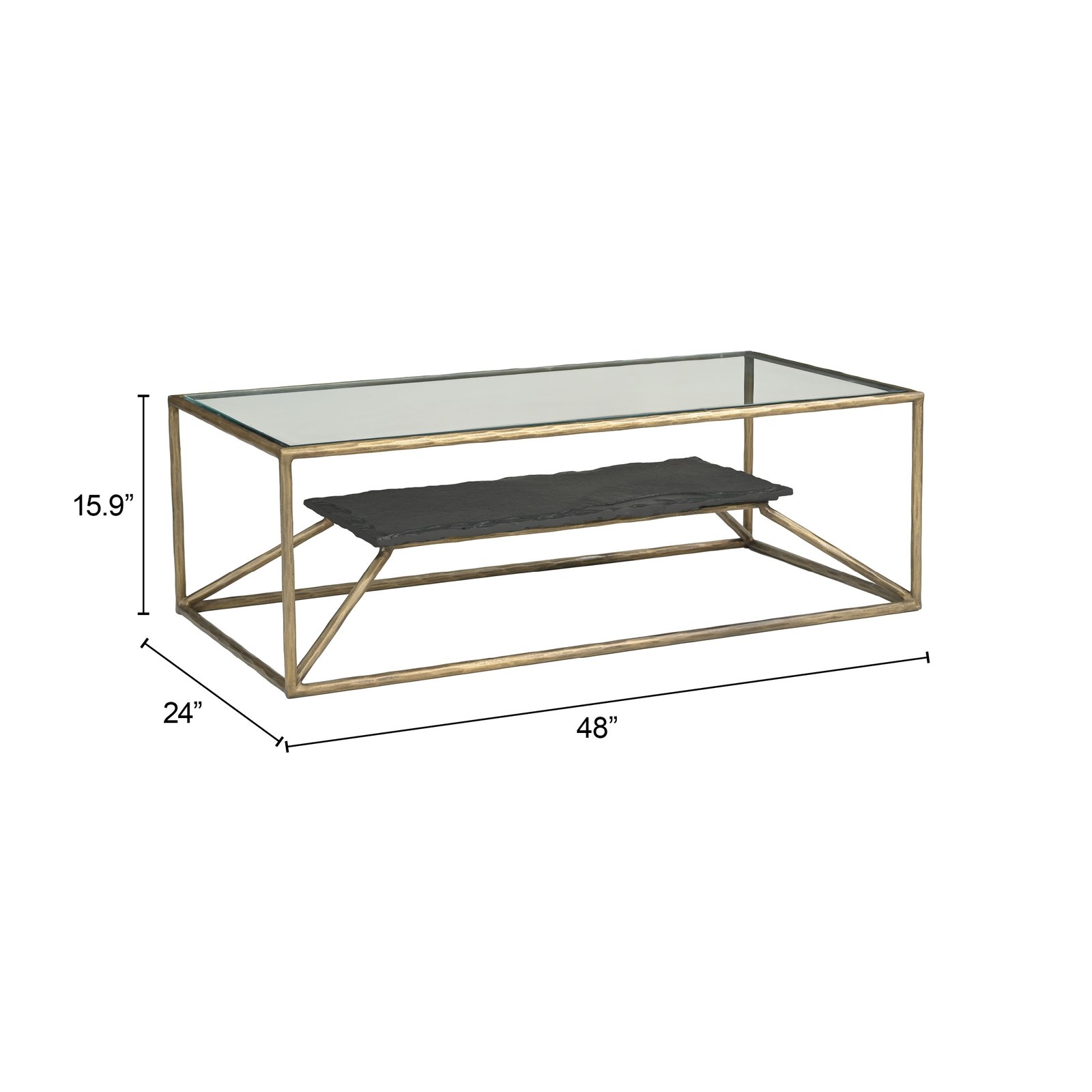 Ranol Coffee Table Brass - Image 8