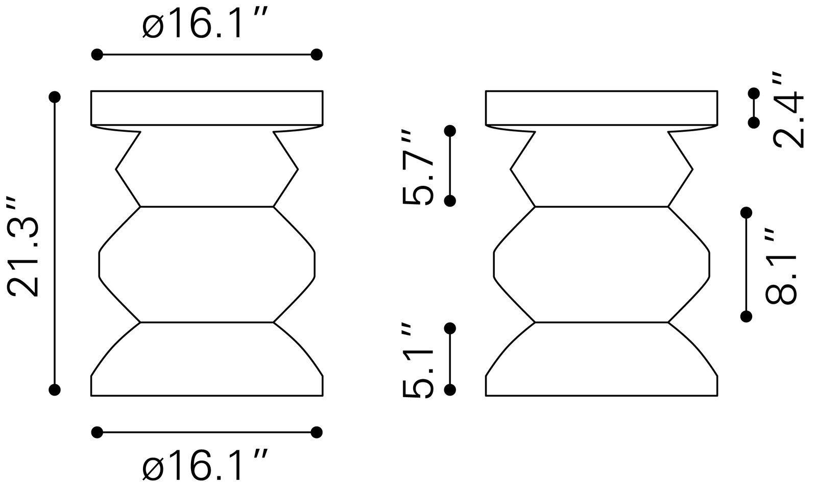 Kerala Side Table Walnut - Image 8