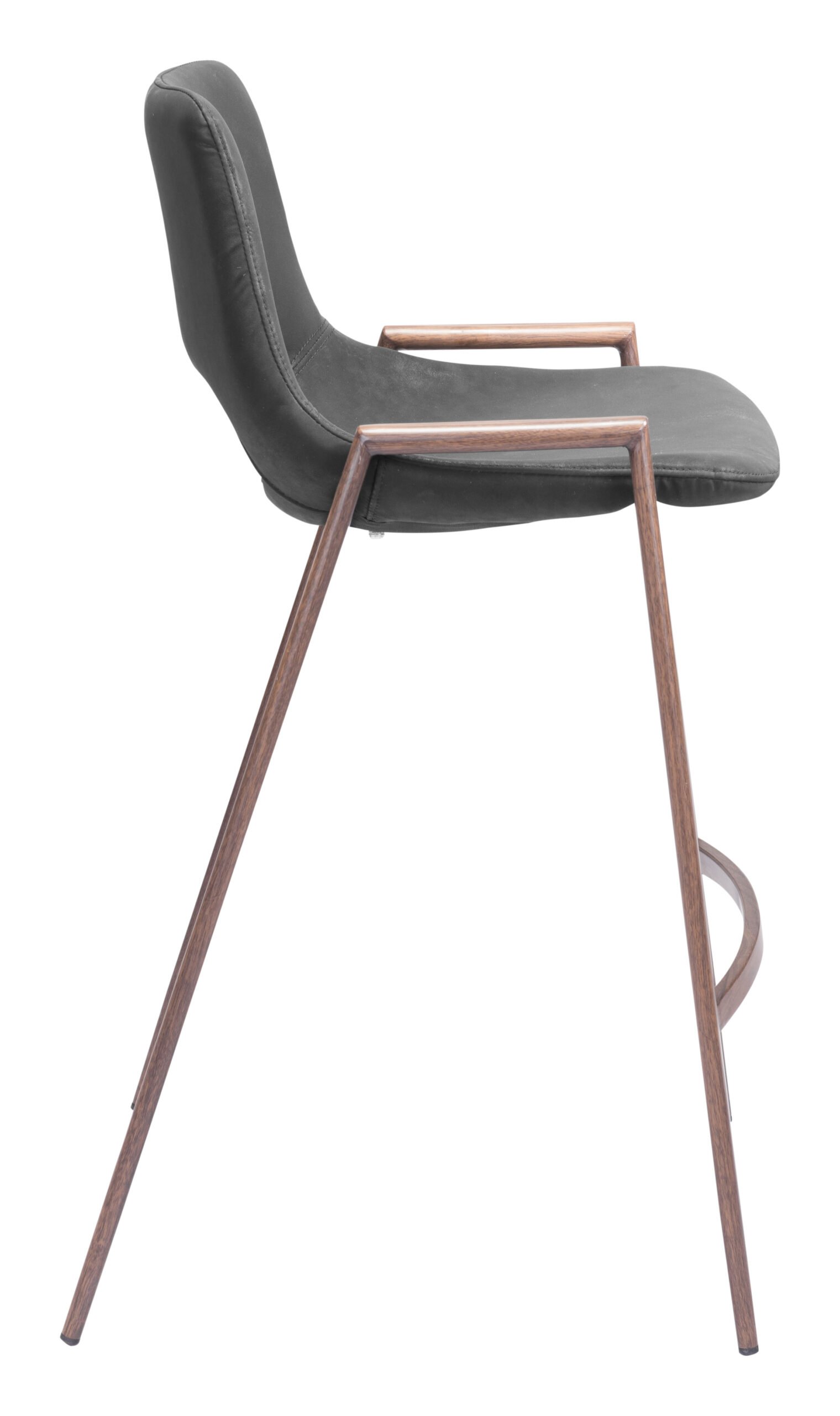 Desi Counter Stool (Set of 2) Black & Walnut - Image 4