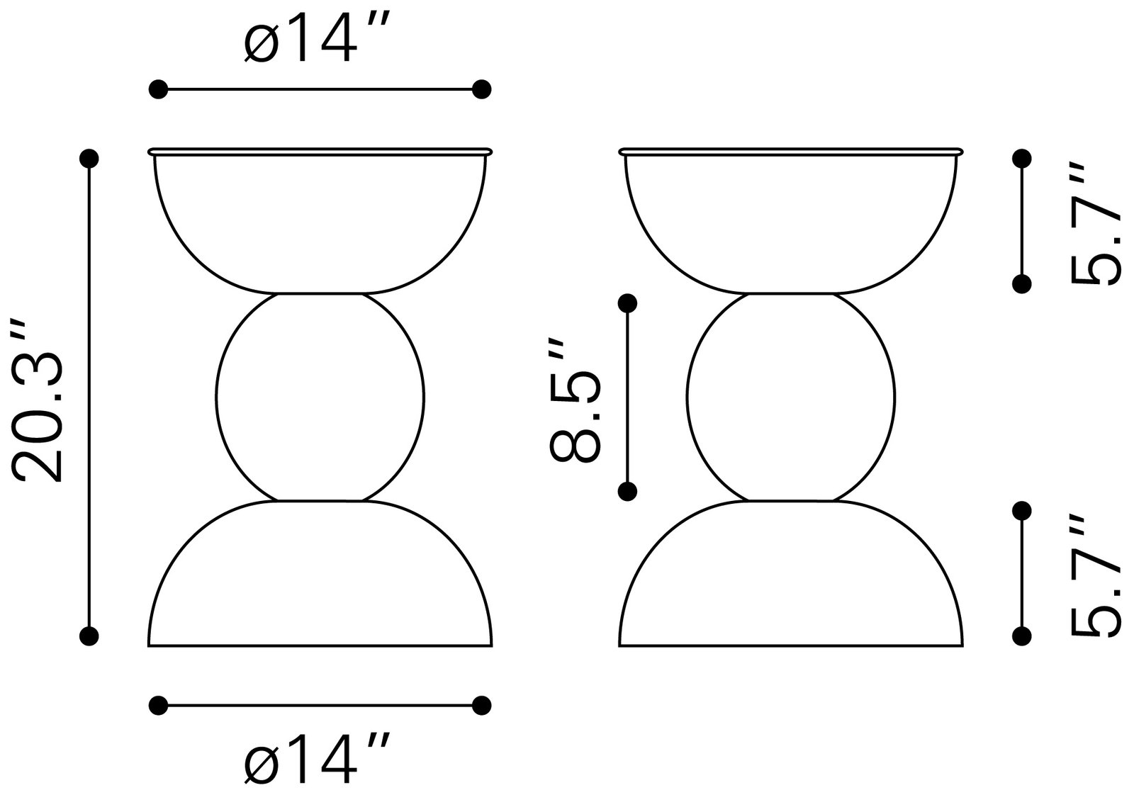 Tripoli Side Table Bronze - Image 10