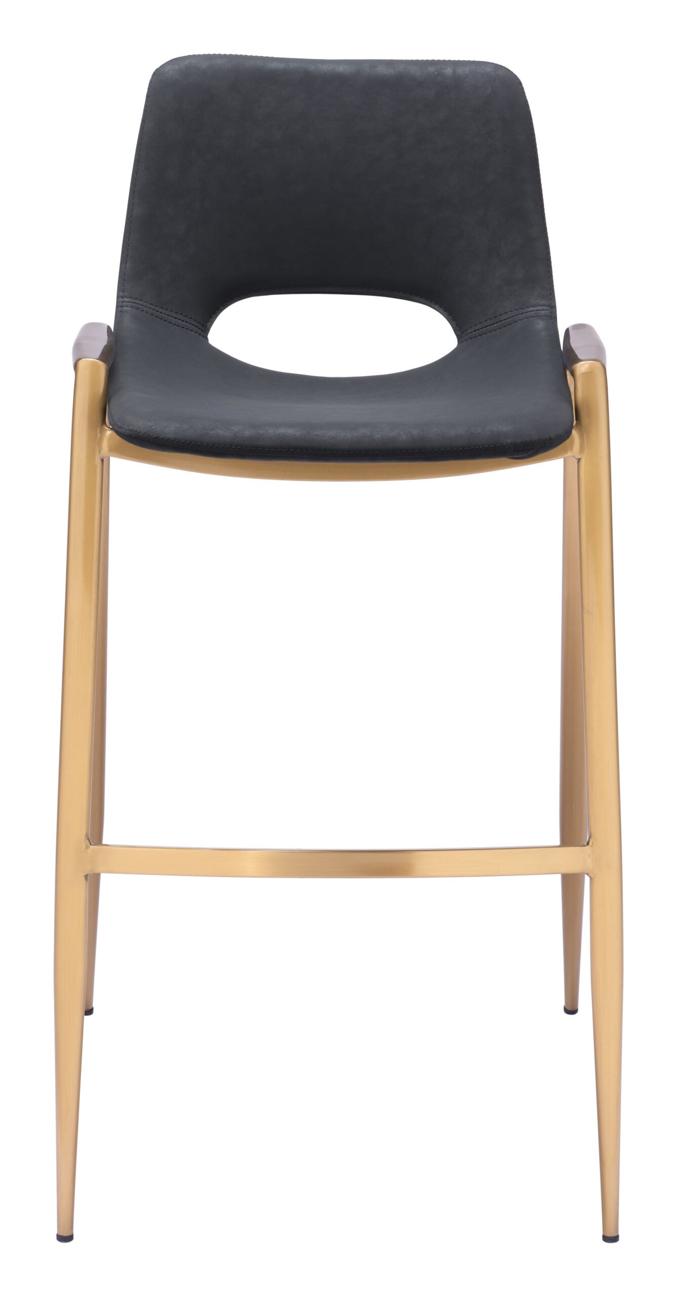 Desi Barstool (Set of 2) Black & Gold - Image 4