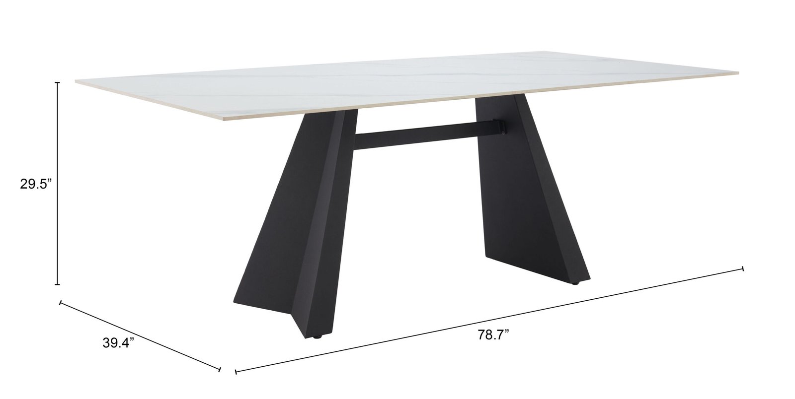 Inky Dining Table White - Image 8