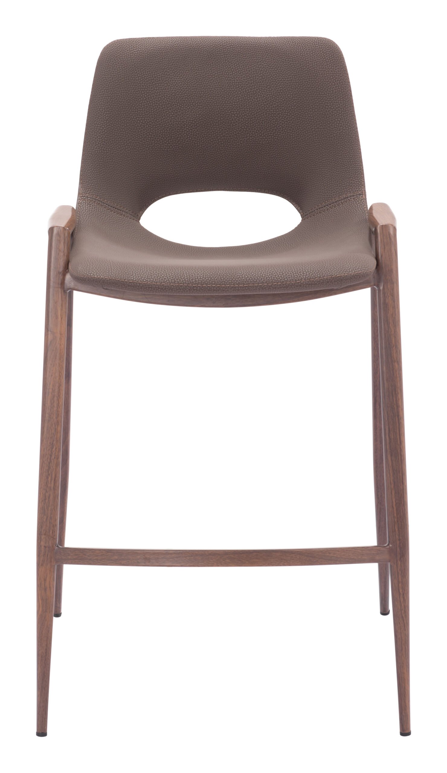 Desi Counter Stool (Set of 2) Brown & Walnut - Image 5
