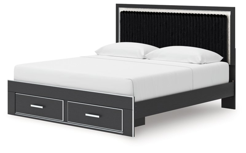 Ravalori King Upholstered Panel Platform Storage Bed - Image 4
