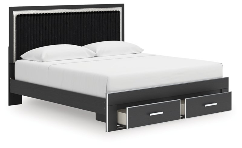Ravalori King Upholstered Panel Platform Storage Bed - Image 5