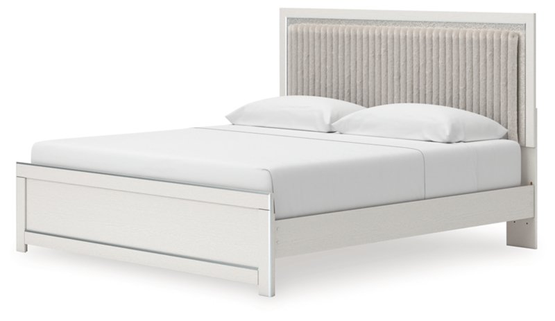 Ravalori King Upholstered Panel Platform Bed - Image 4