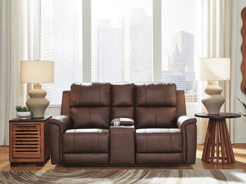 Burnley Power Reclining Loveseat with Console - Image 3