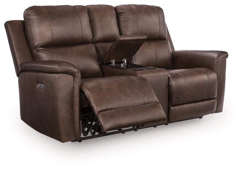 Burnley Power Reclining Loveseat with Console - Image 4