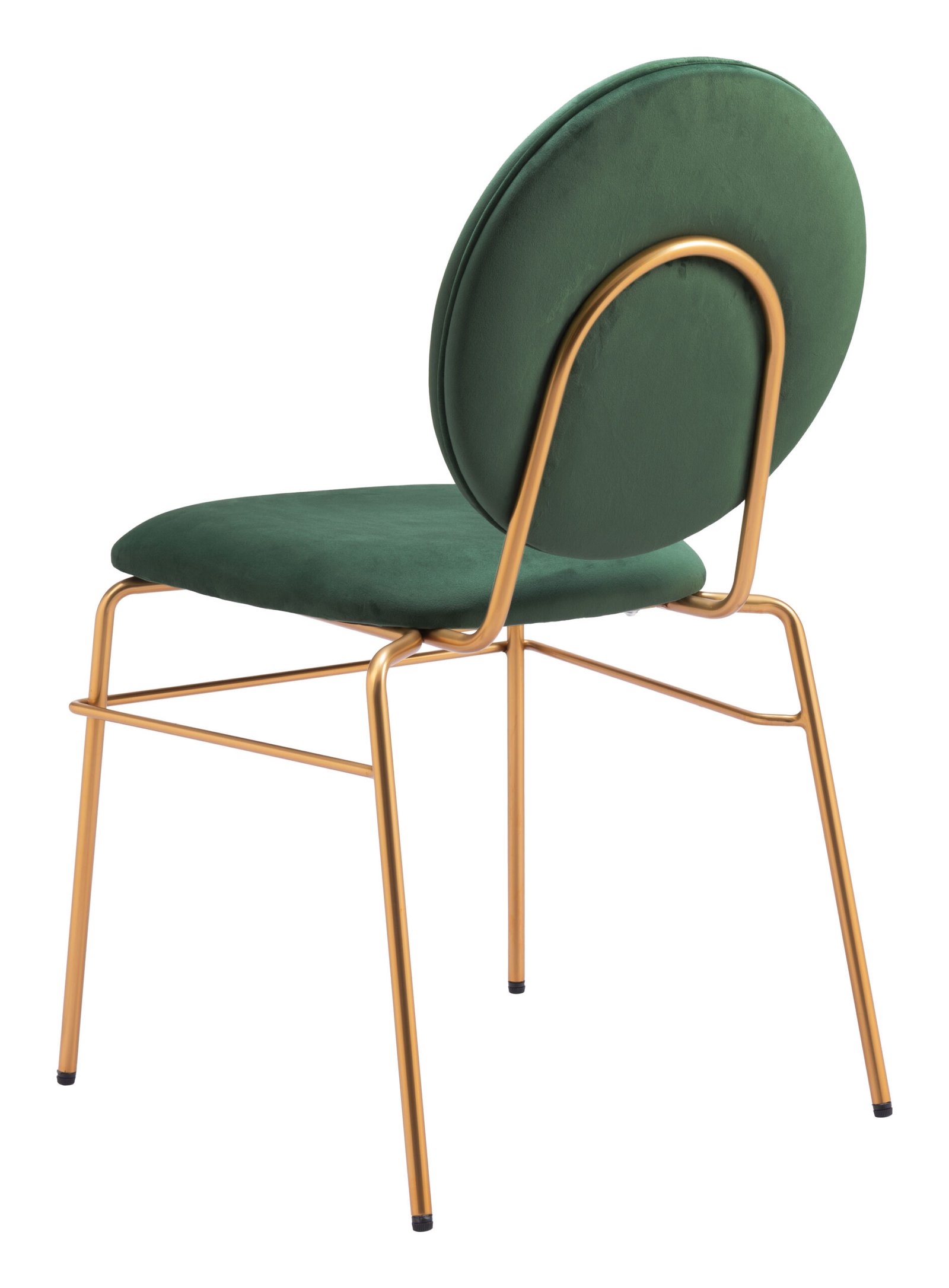 Odessa Dining Chair (Set of 2) Green & Gold - Image 7