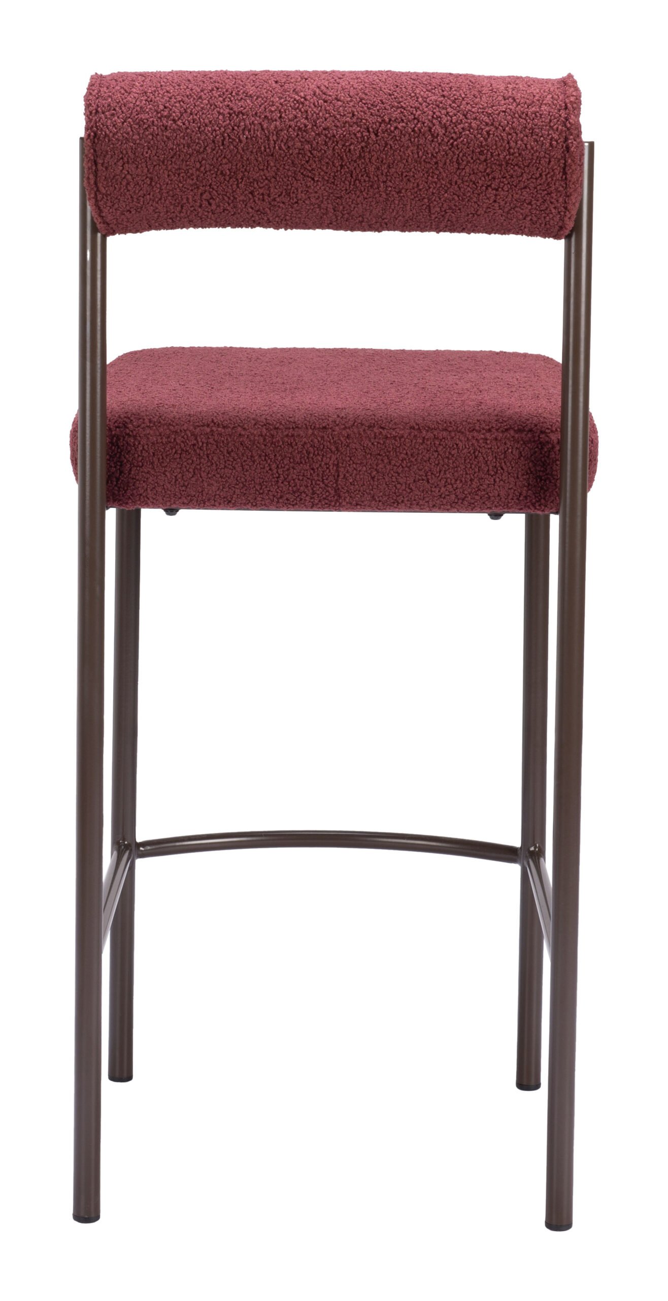 Livorno Counter Stool (Set of 2) Red & Bronze - Image 5