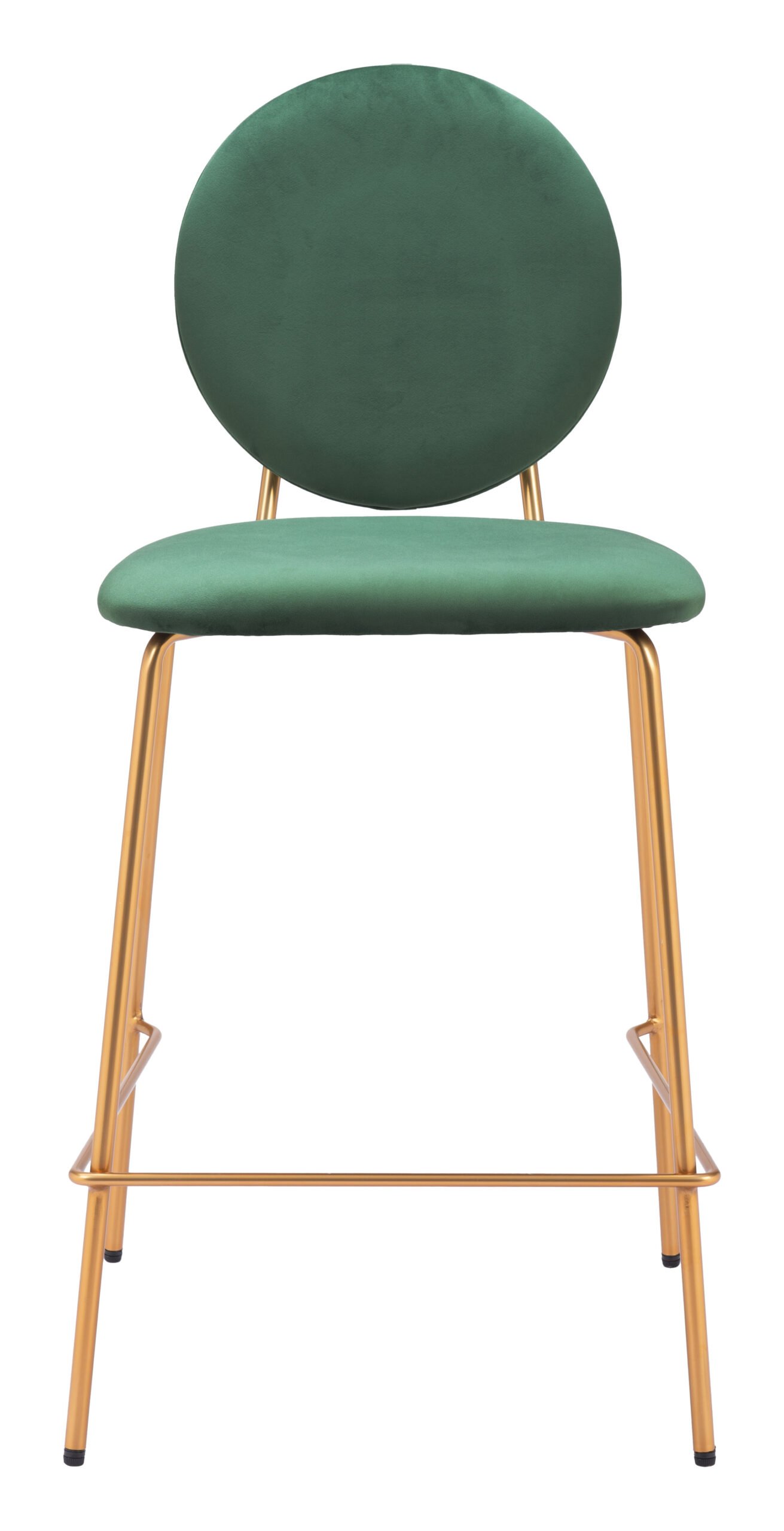 Odessa Counter Stool (Set of 2) Green & Gold - Image 3