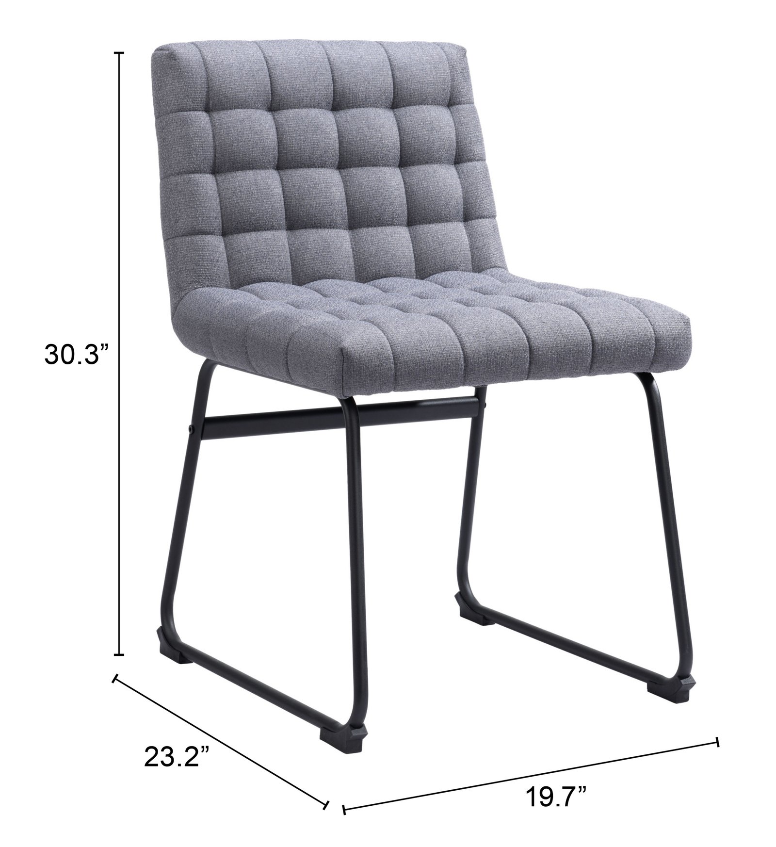 Pago Dining Chair (Set of 2) Gray - Image 13