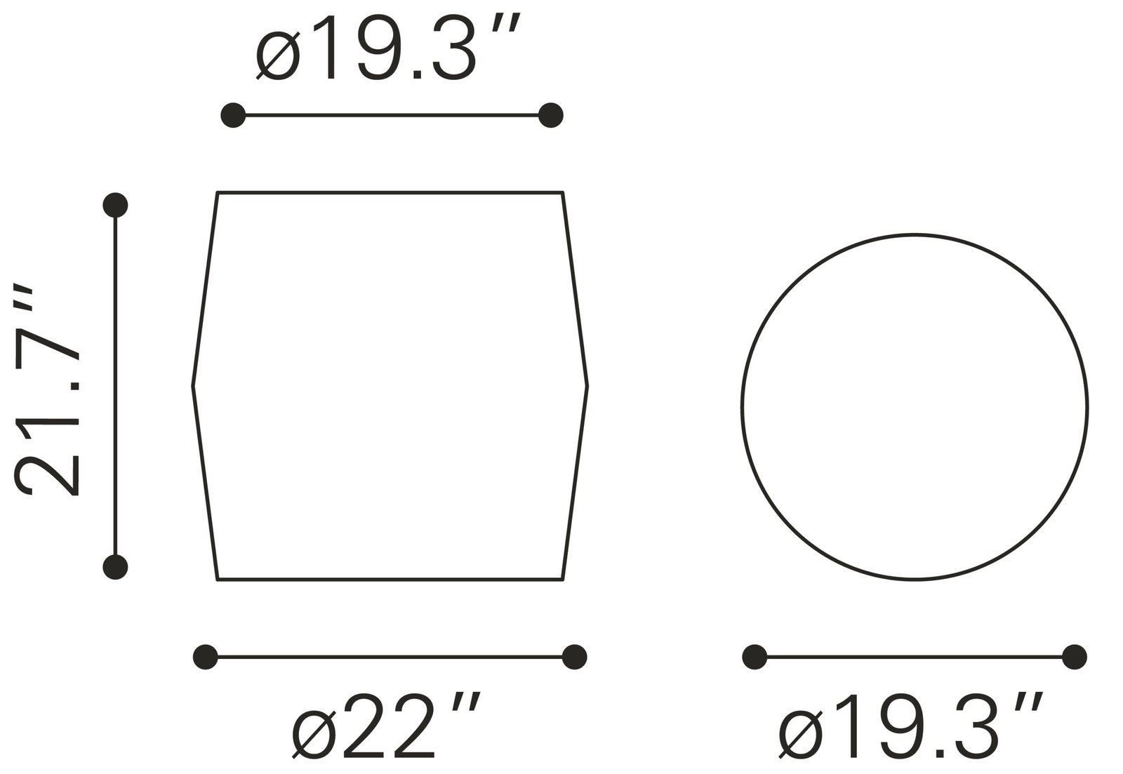 Pam Side Table Antique Beige - Image 8