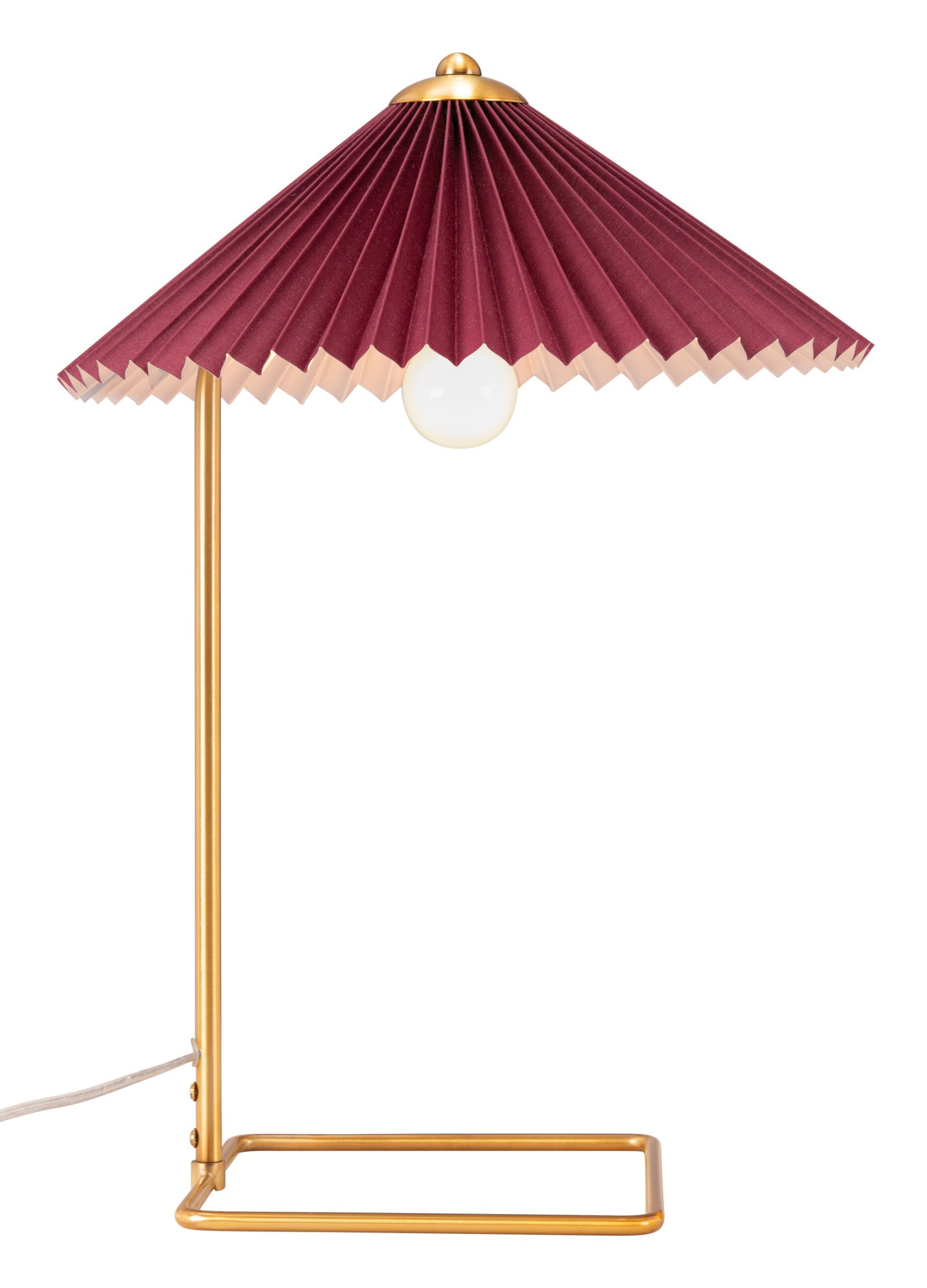 Charo Table Lamp Red & Gold - Image 3