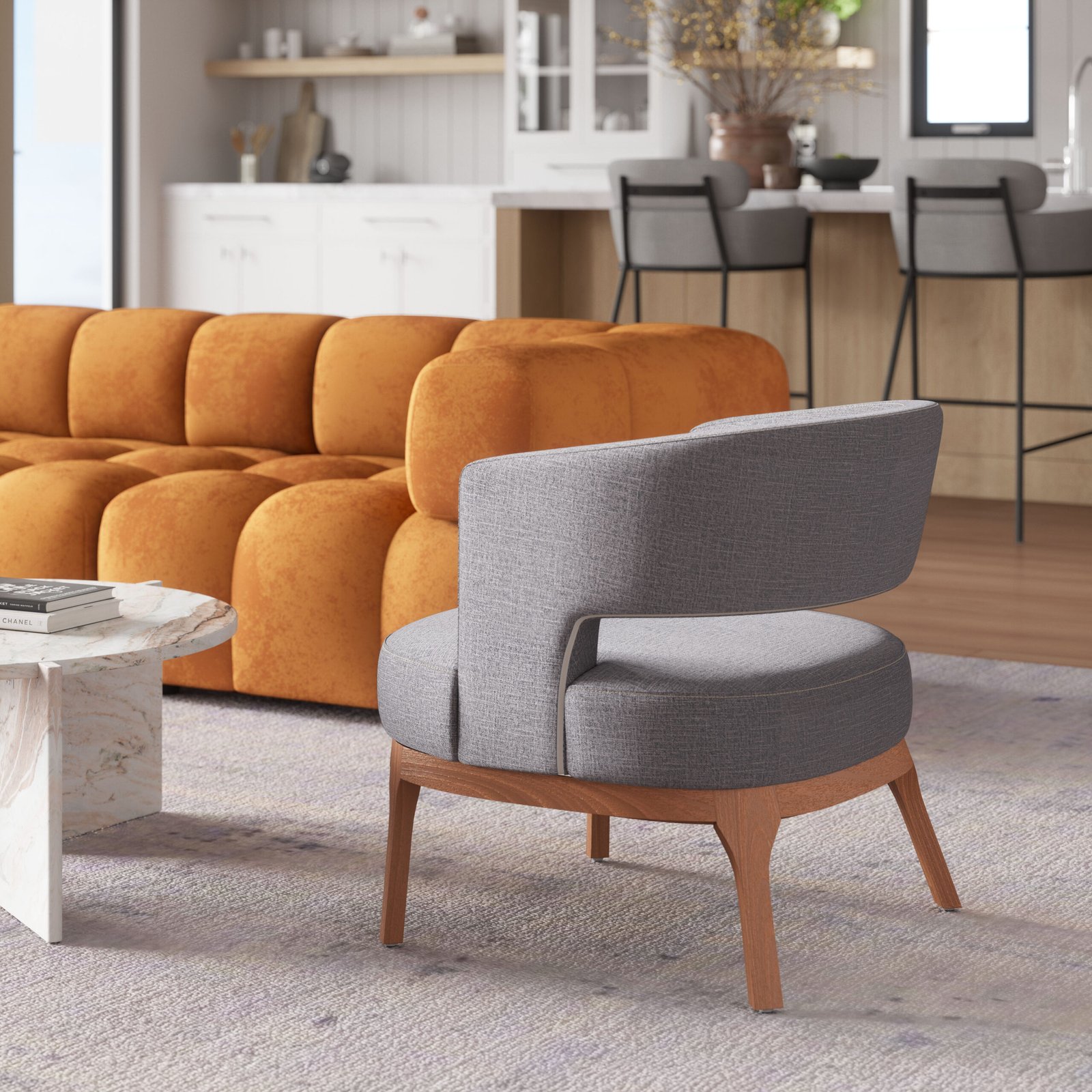 Penryn Accent Chair Slate Gray - Image 2