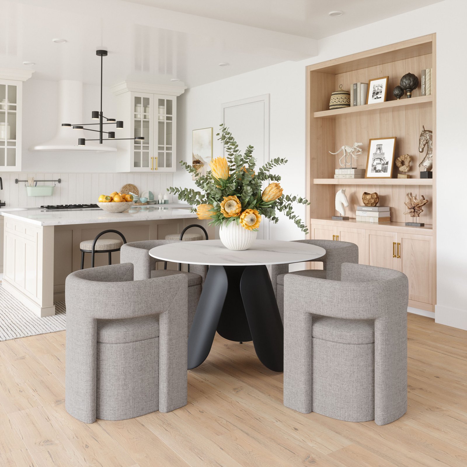 Papua Dining Chair Gray - Image 2