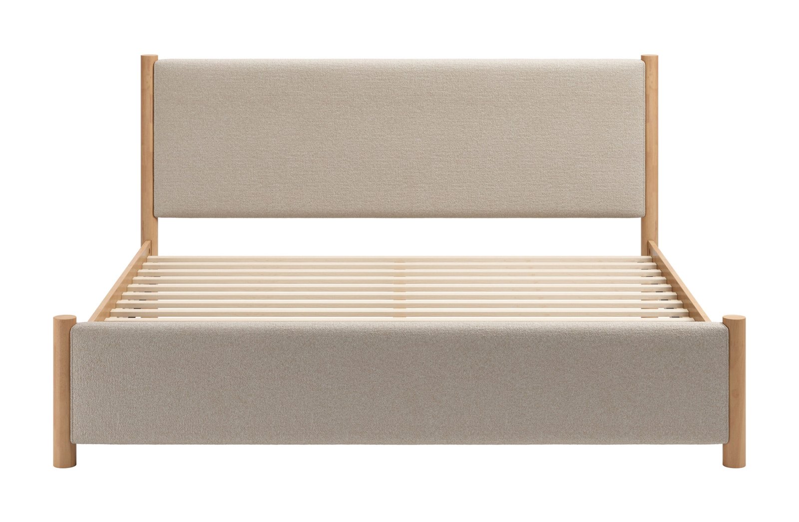 Hadi King Bed Beige & Natural - Image 3