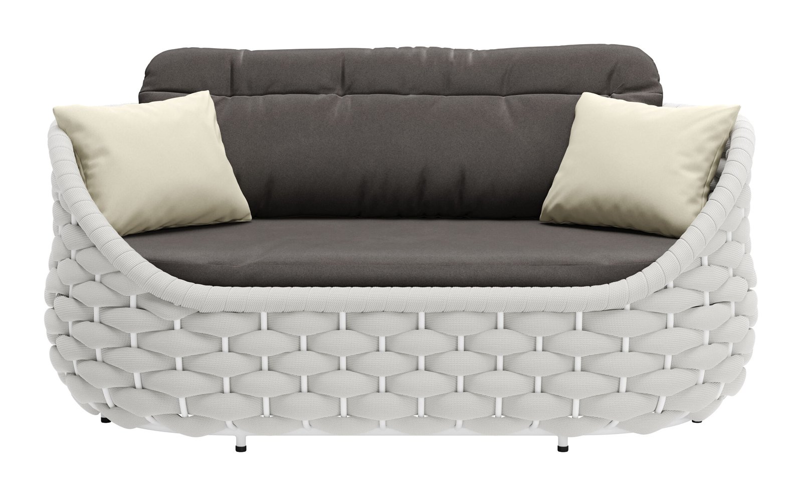 Coral Reef Loveseat Gray - Image 4