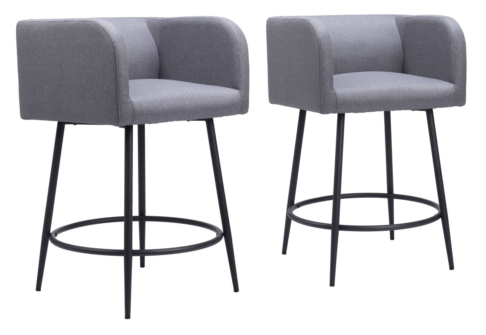 Horbat Counter Stool (Set of 2) Gray - Image 11