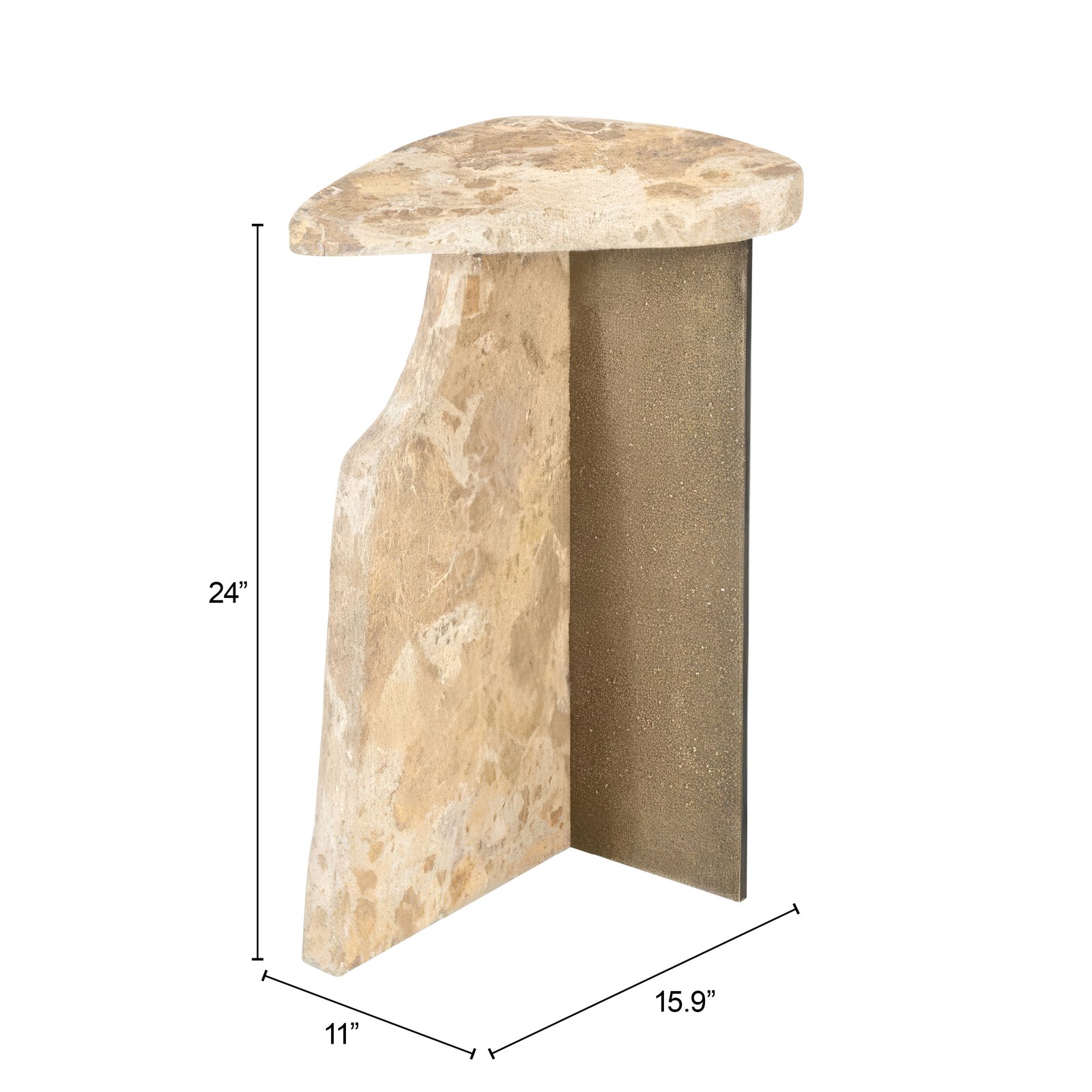 Surya Side Table Beige - Image 9