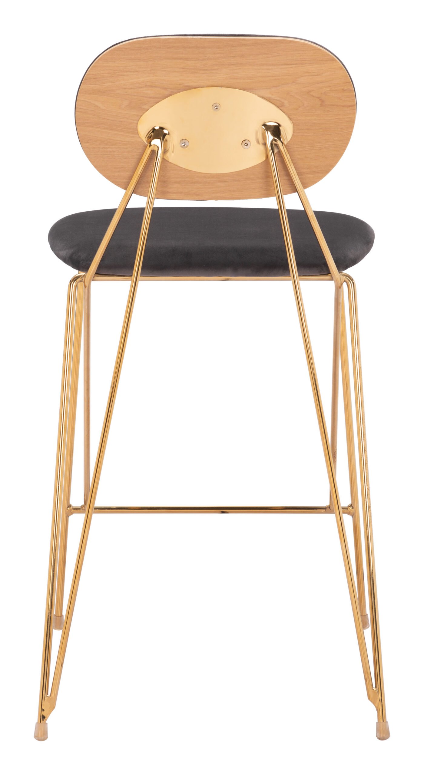 Georges Counter Stool (Set of 2) Gray & Gold - Image 5