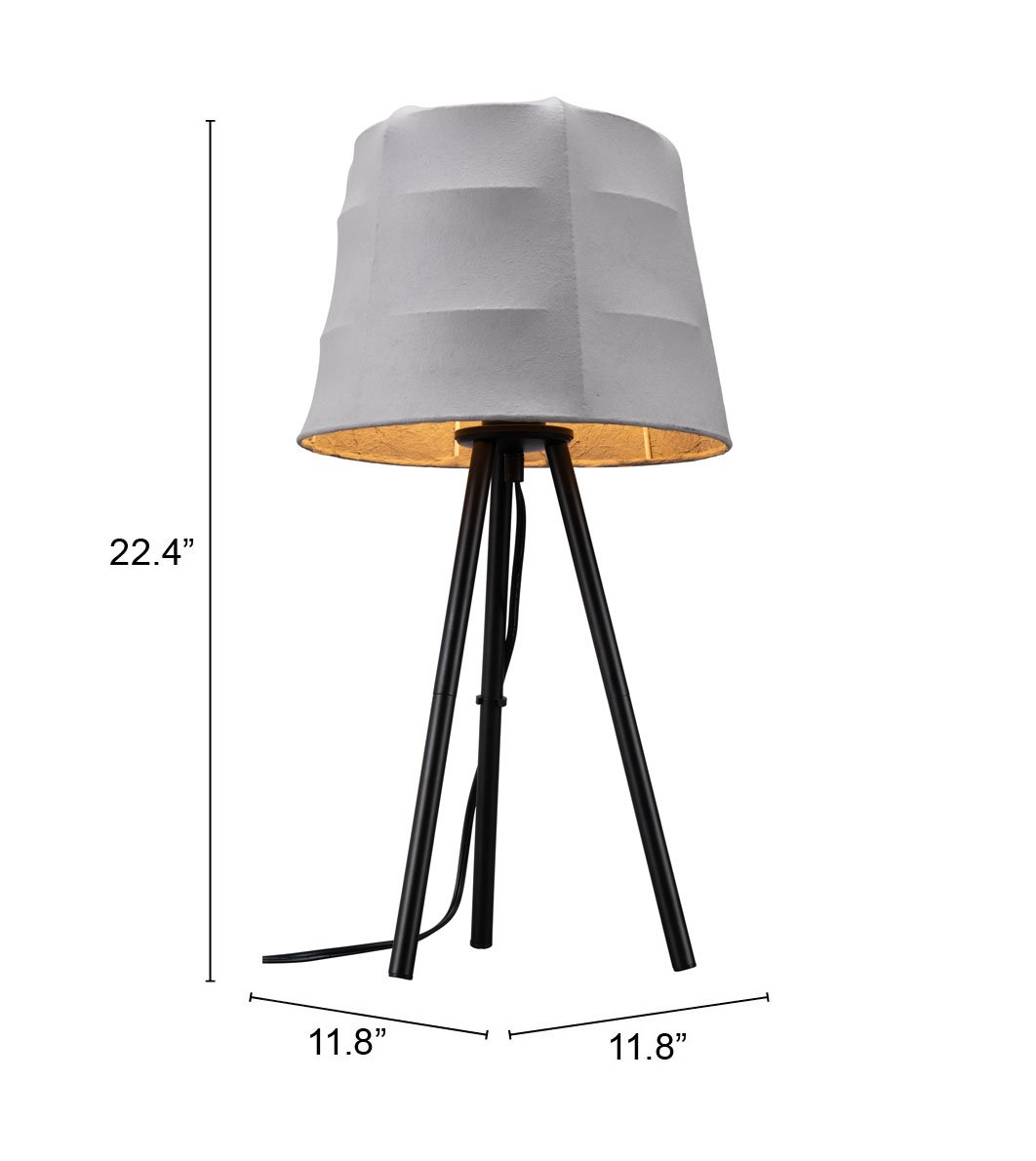 Mozzi Table Lamp Gray & Black - Image 7