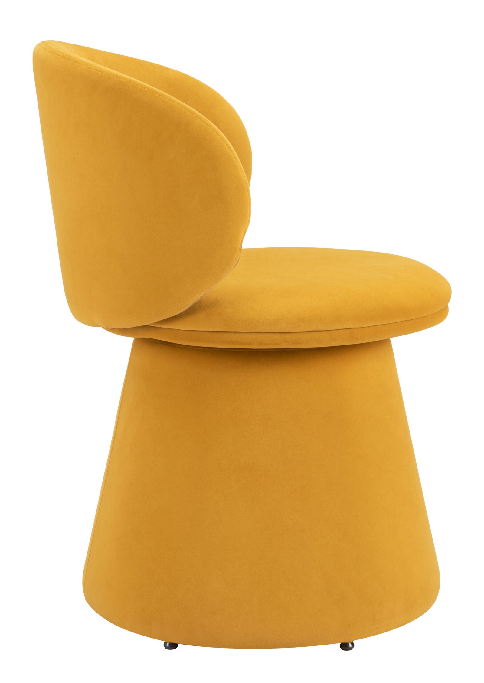 Oblic Swivel Dining Chair Orange - Image 5