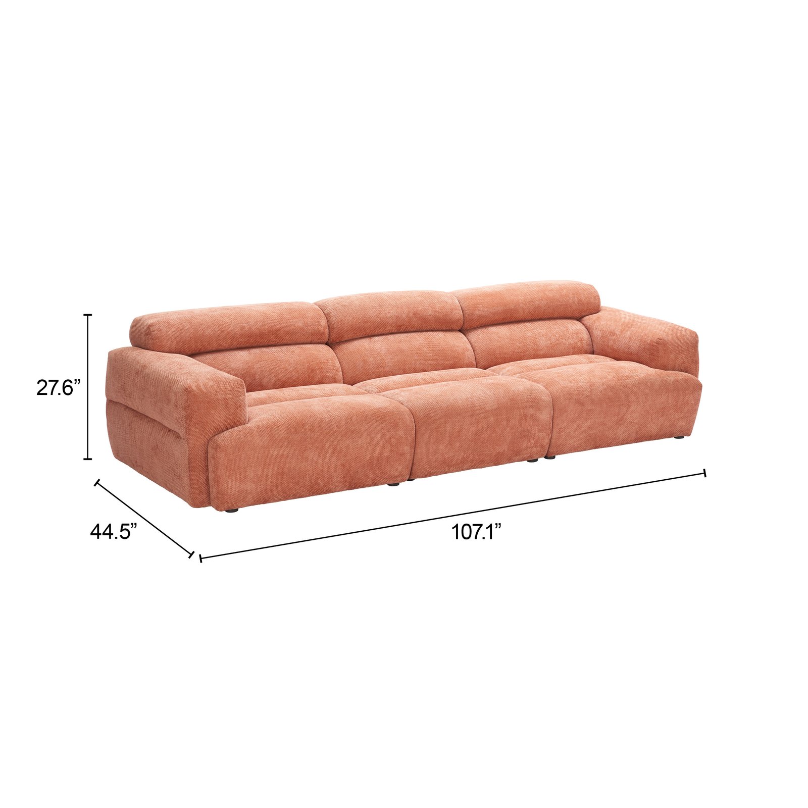 Alis Modular Sectional Orange - Image 8