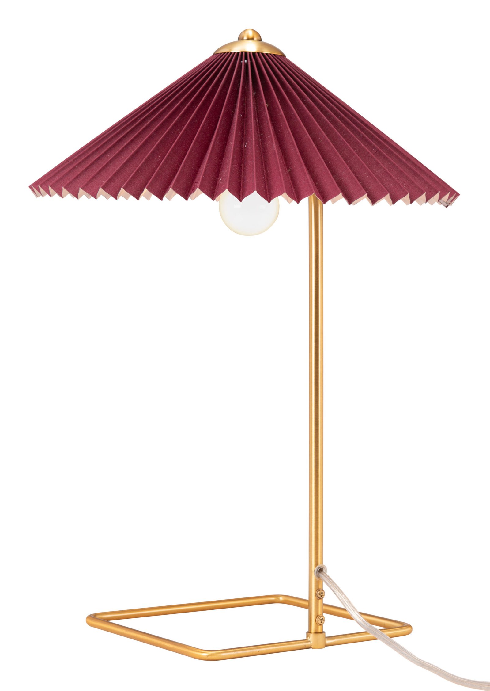 Charo Table Lamp Red & Gold - Image 5