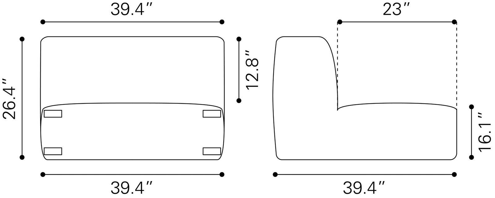 Luanda Middle Chair Gray - Image 18