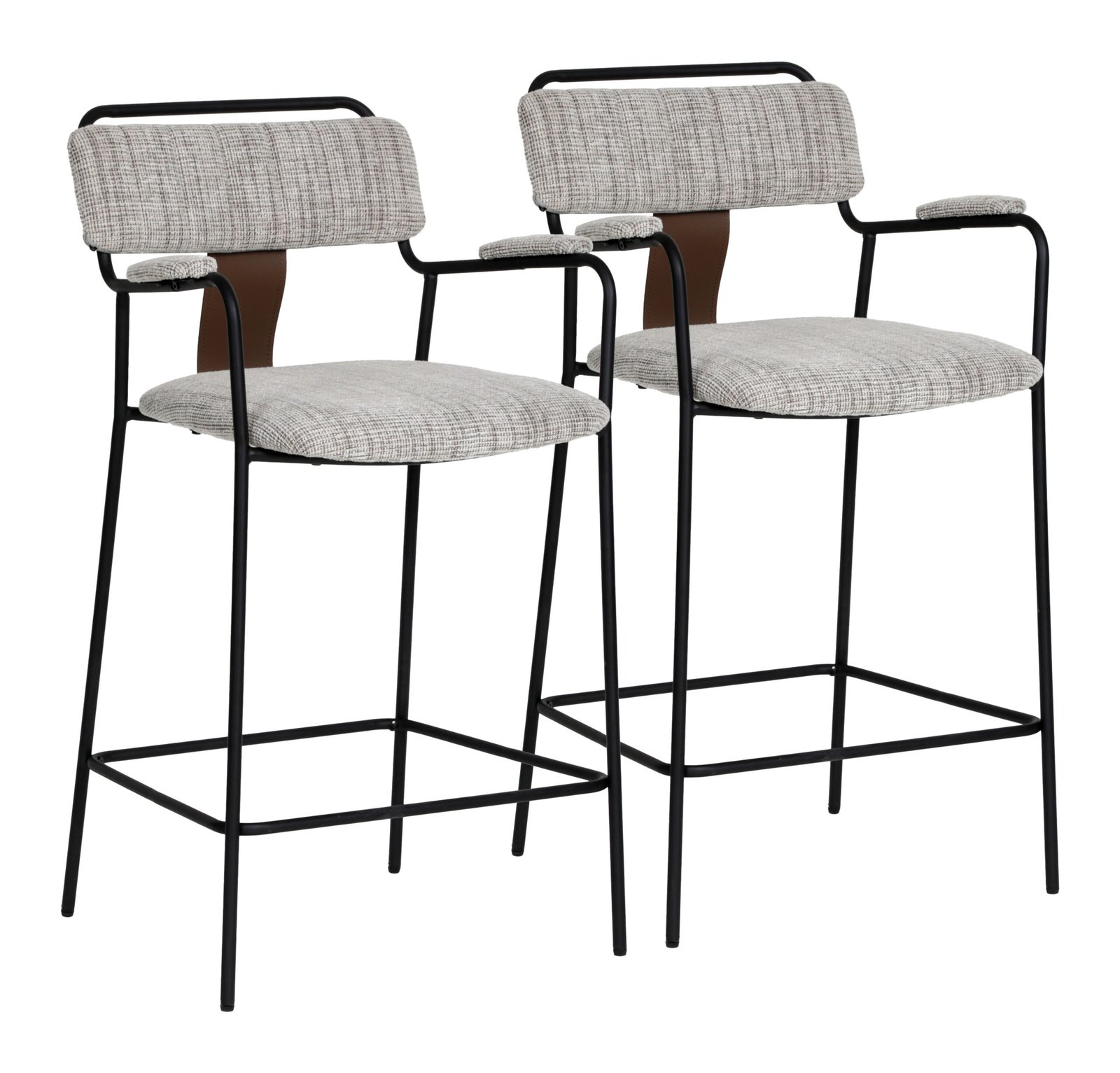 Couva Counter Stool (Set of 2) Gray Tweed - Image 9
