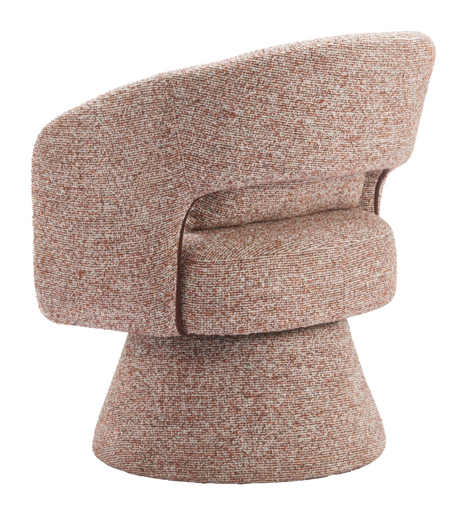 Liva Swivel Chair Frosty Brown - Image 5