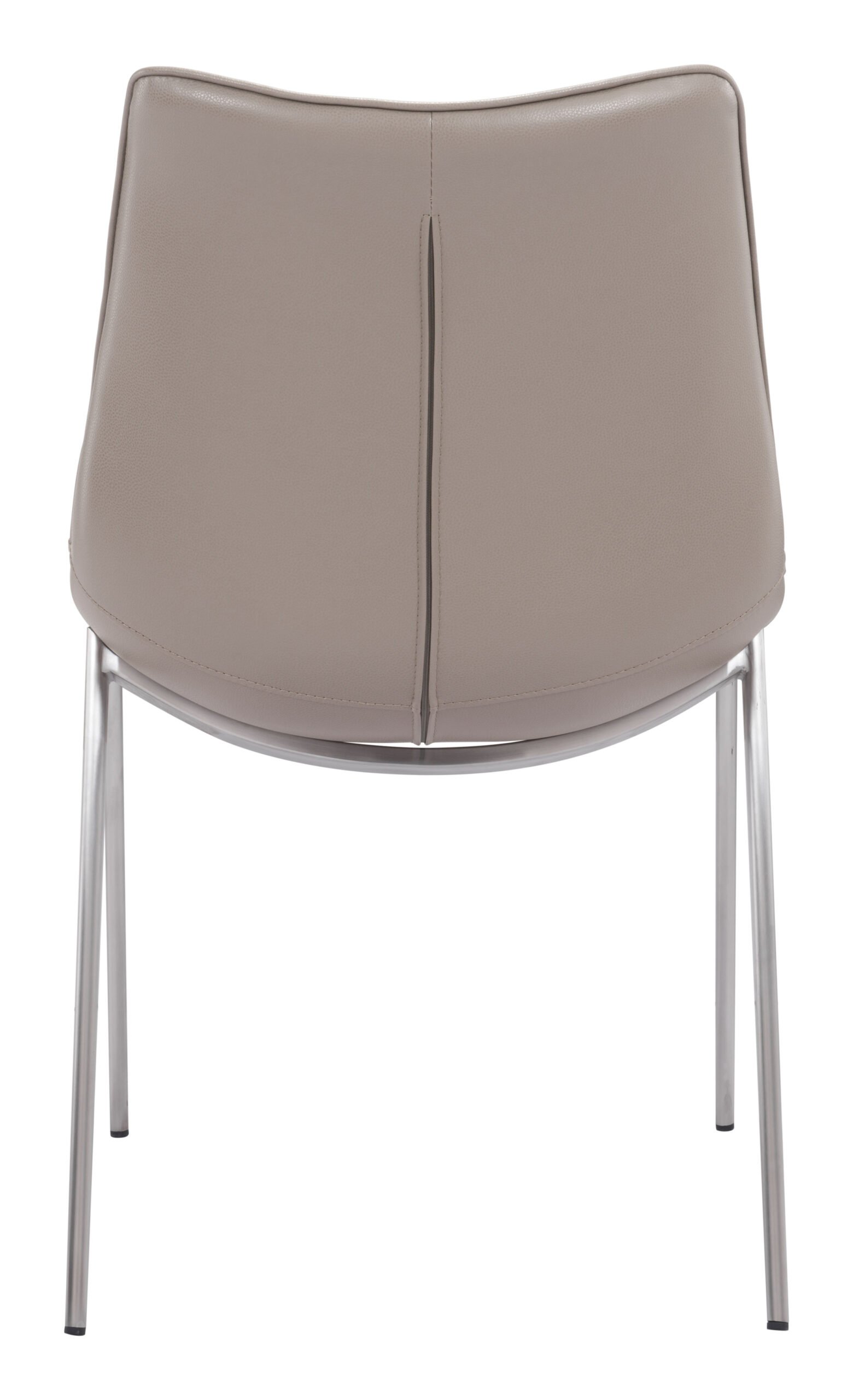 Magnus Dining Chair (Set of 2) Brown & Silver - Image 7