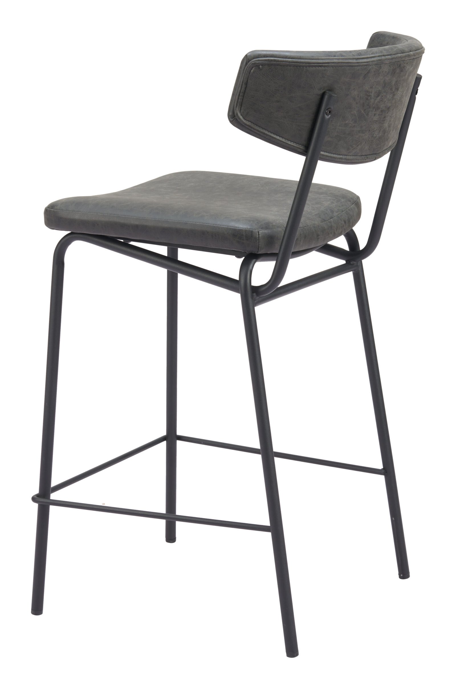 Charon Counter Stool (Set of 2) Vintage Black - Image 7