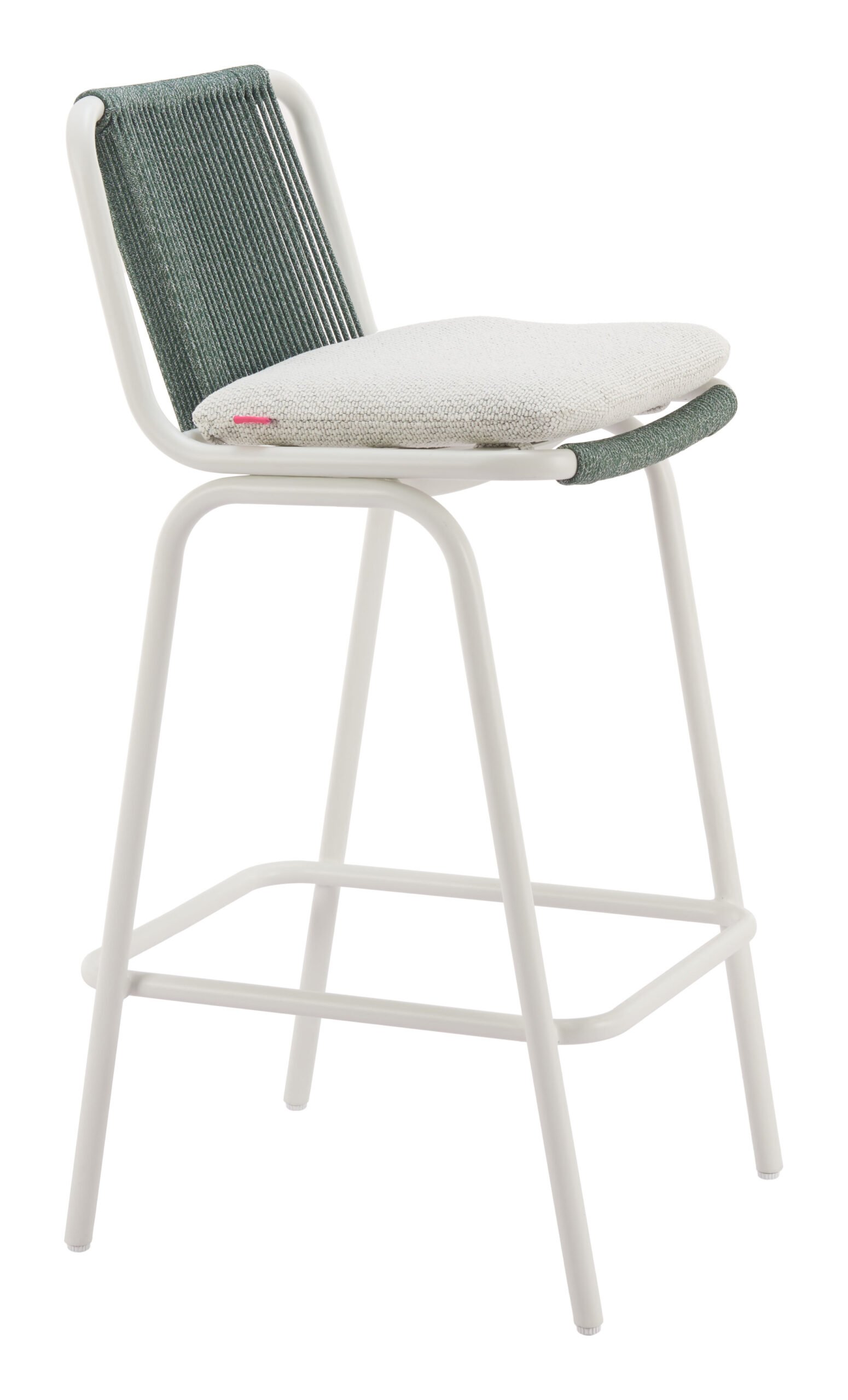 Luft Barstool (Set of 2) White & Green - Image 6