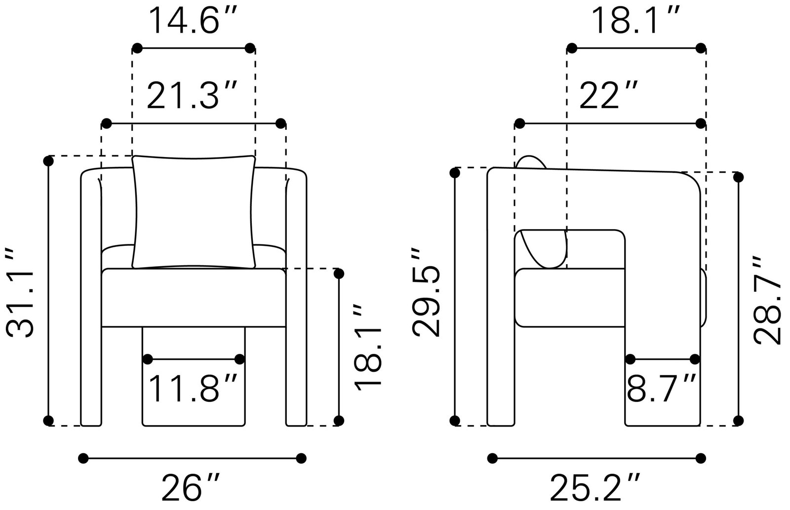 Melilla Dining Chair Misty Gray - Image 12