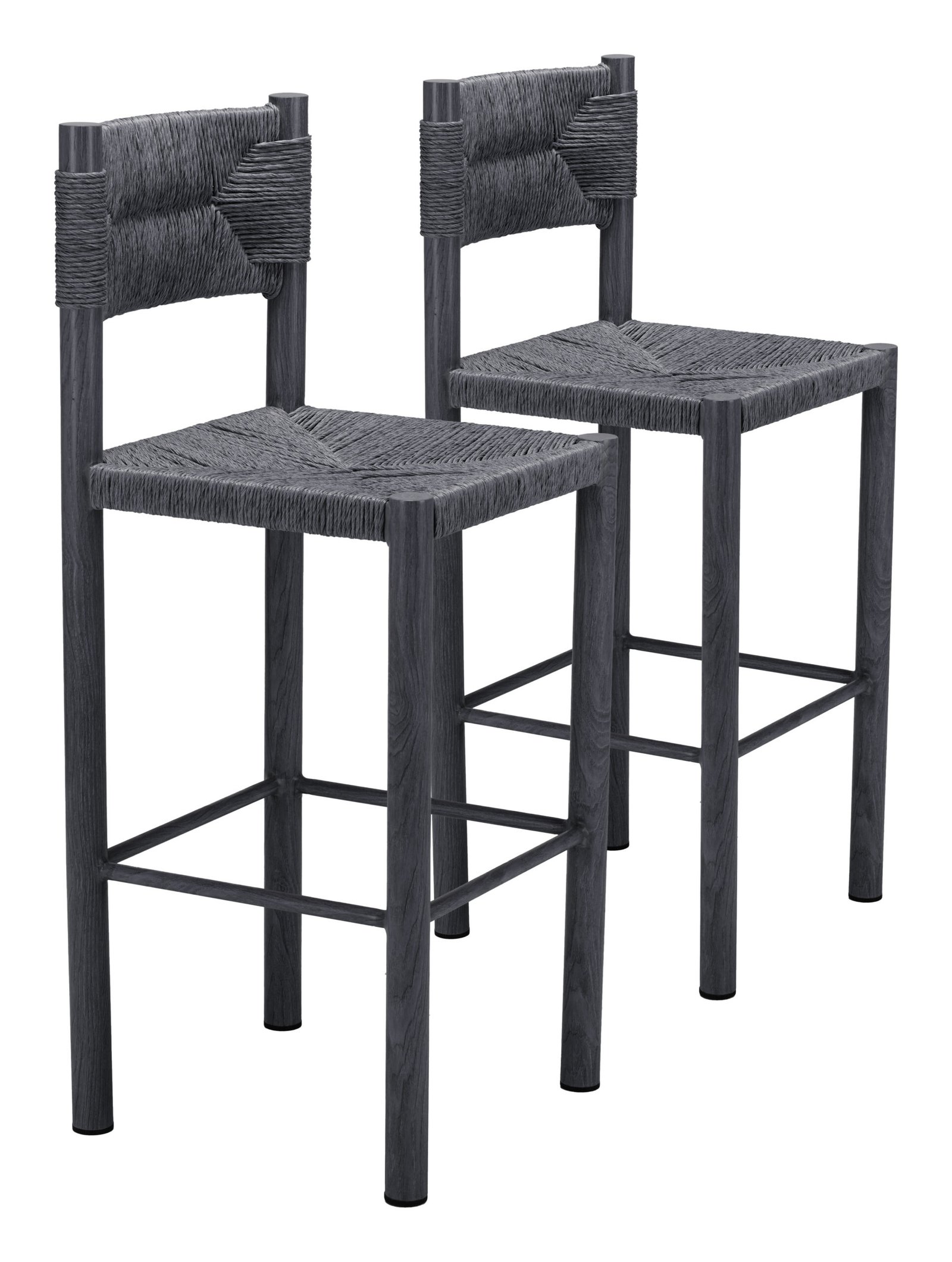 Iska Barstool (Set of 2) Black - Image 11
