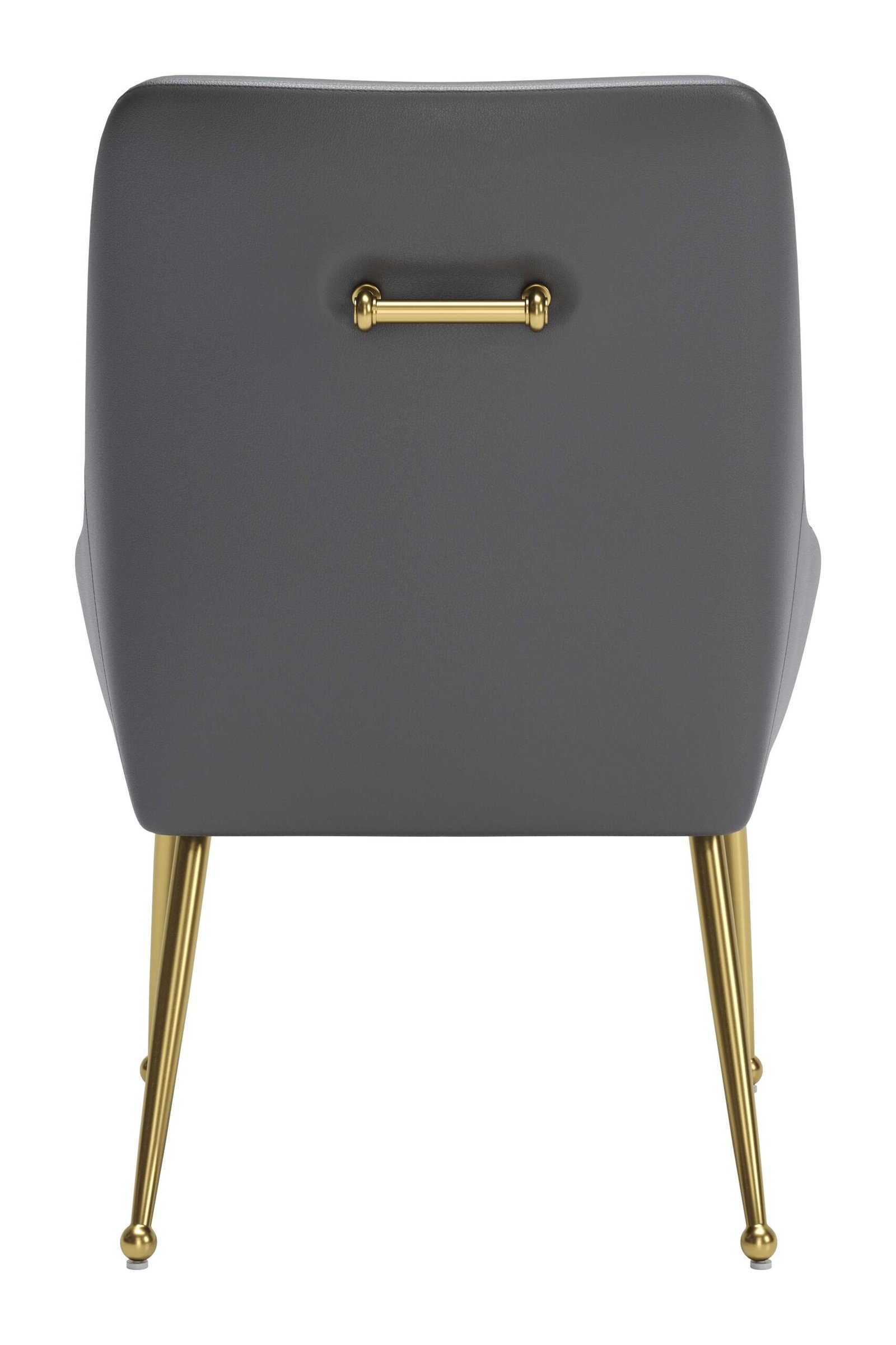 Maxine Dining Chair Gray & Gold - Image 6