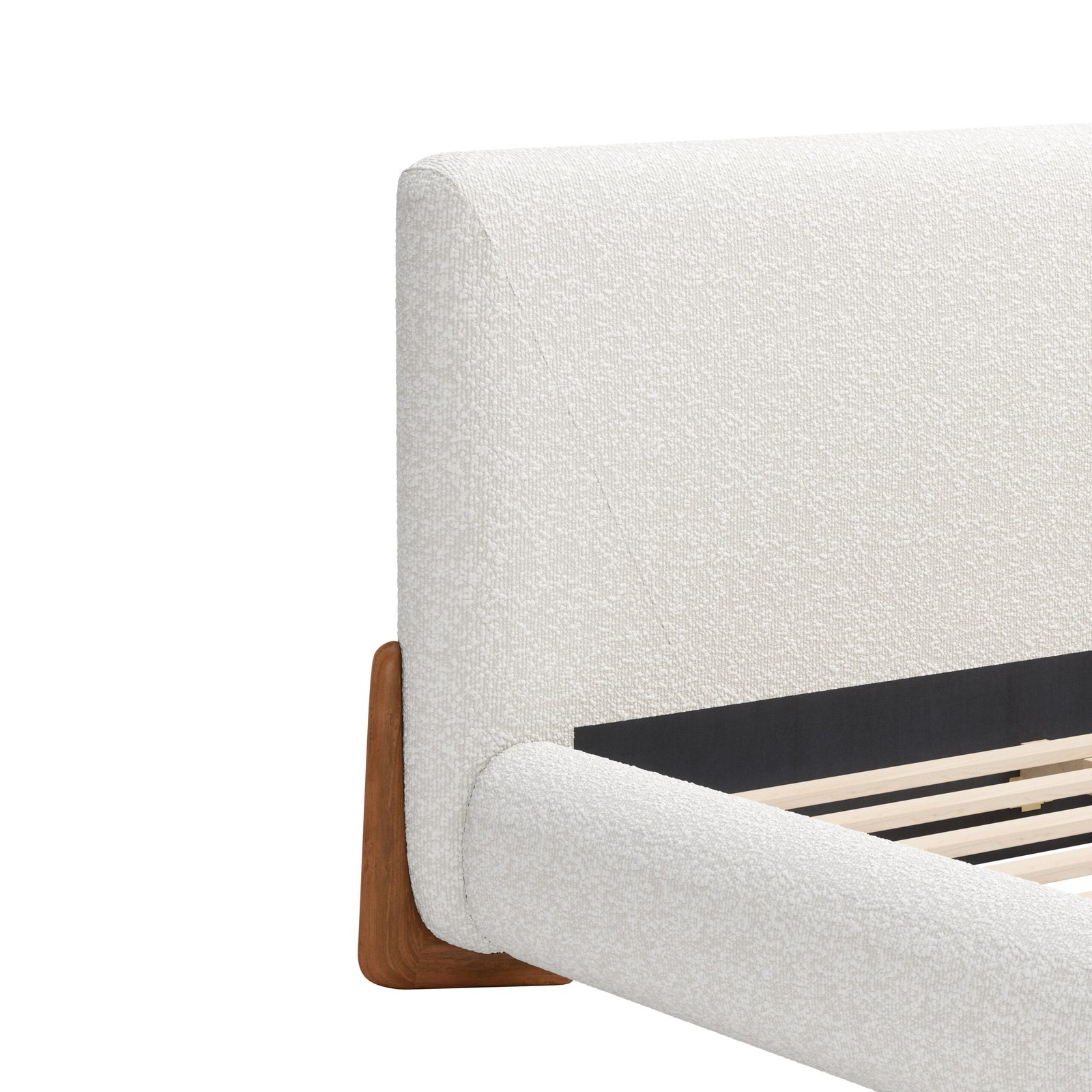 Baris Queen Bed Ivory - Image 4