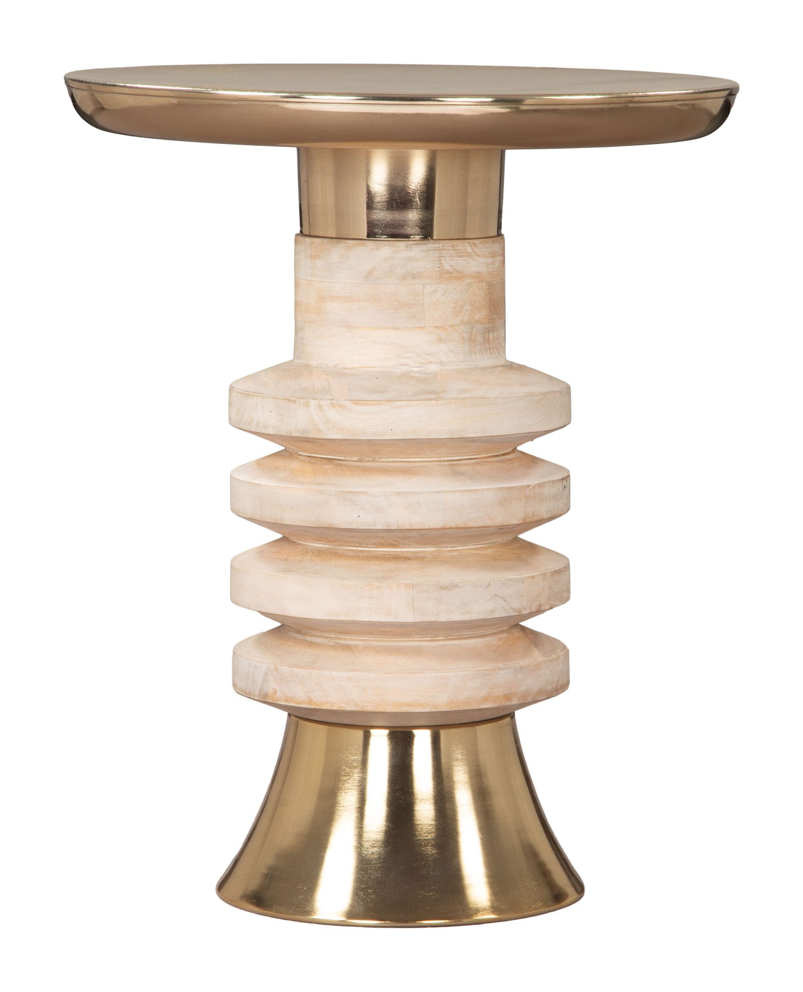 Ringar Side Table Gold & Natural - Image 2