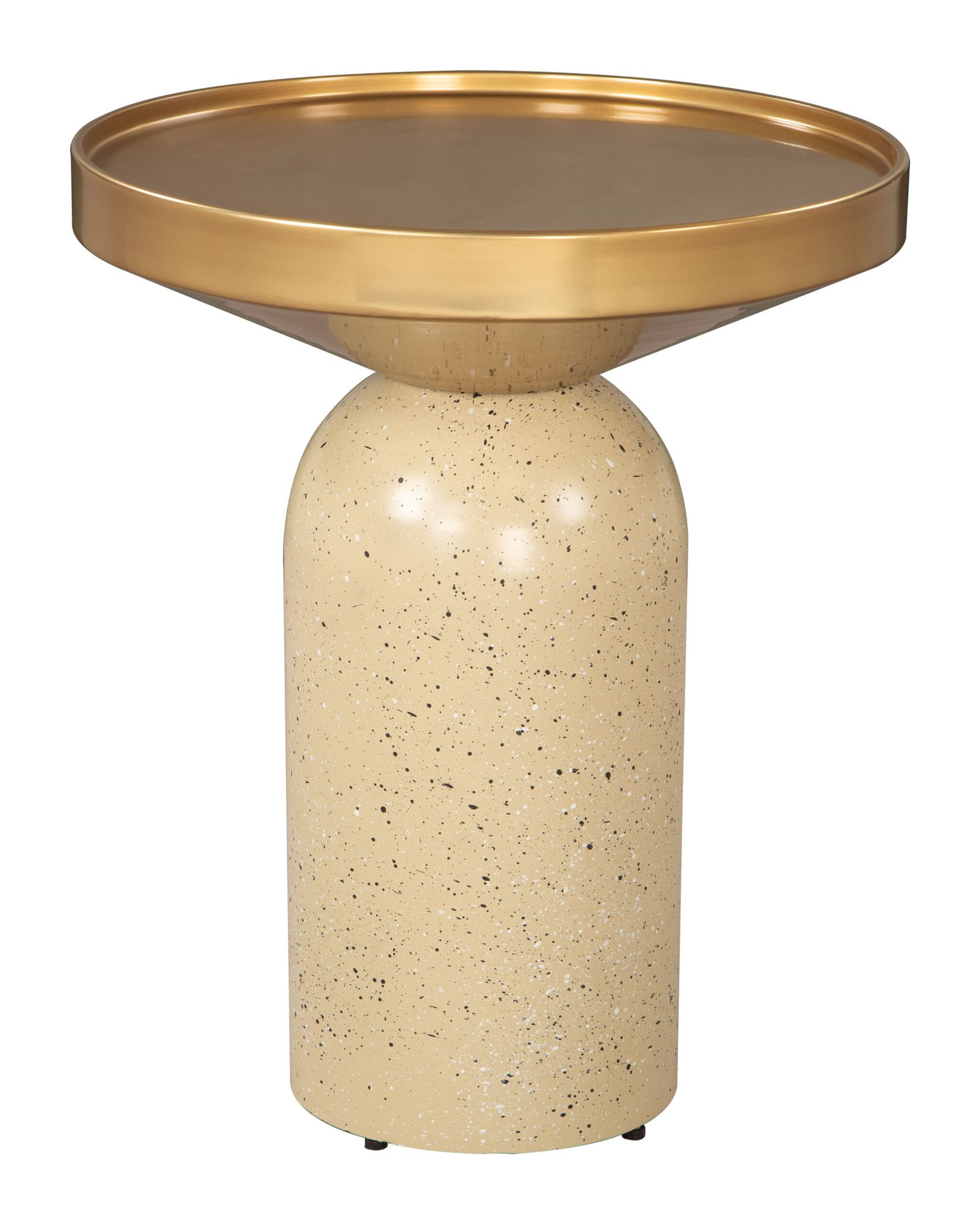 Cendre Side Table Gold & Beige - Image 2
