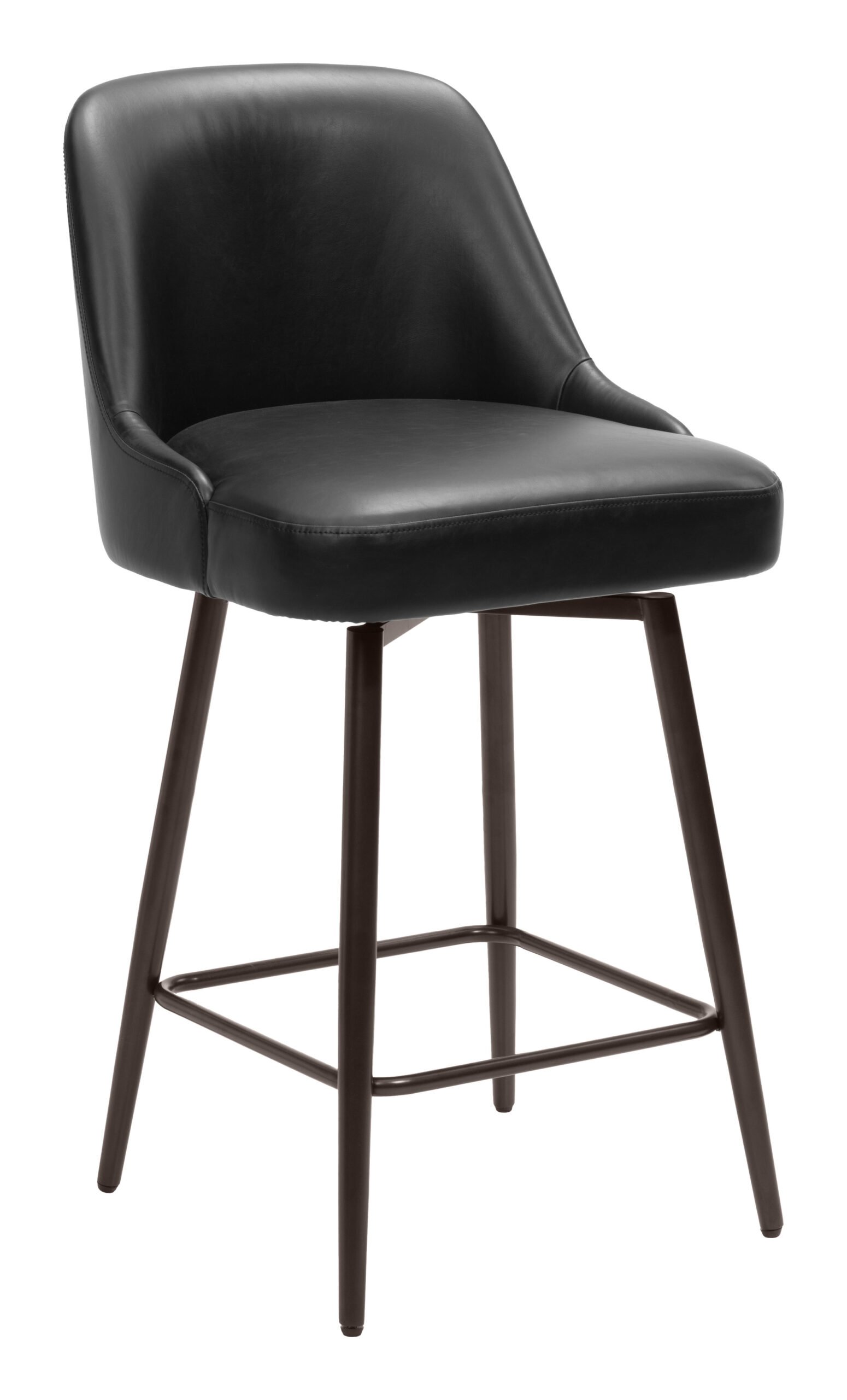 Keppel Swivel Counter Stool Black & Bronze - Image 7