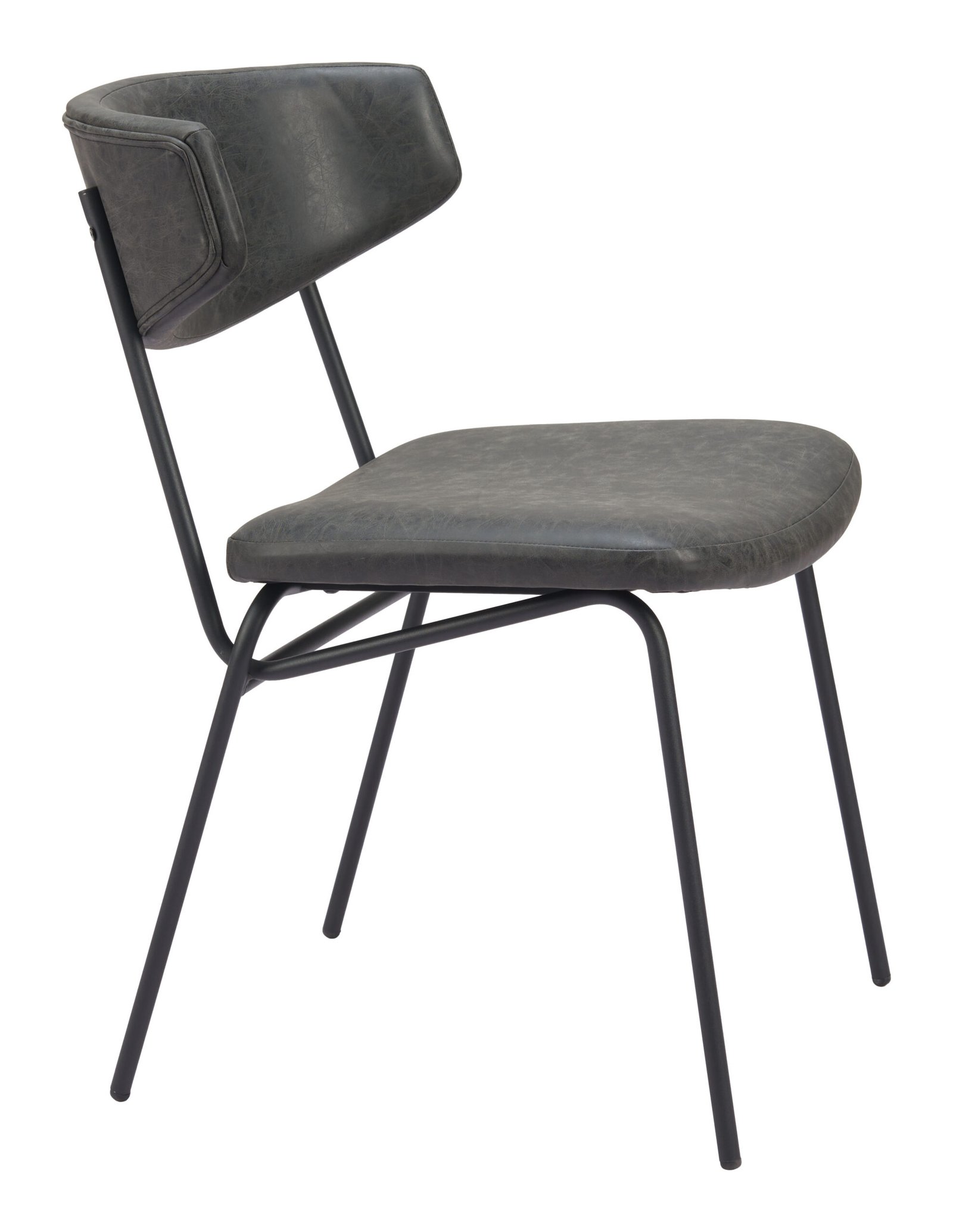 Charon Dining Chair (Set of 2) Vintage Black - Image 9