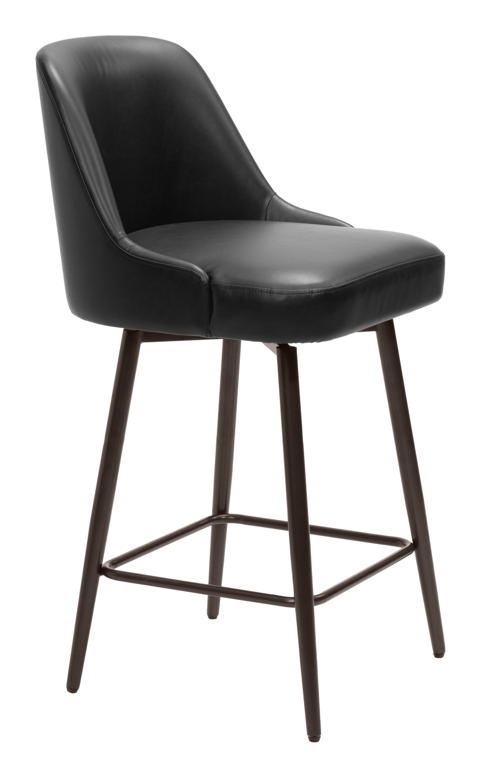 Keppel Swivel Counter Stool Black & Bronze - Image 2