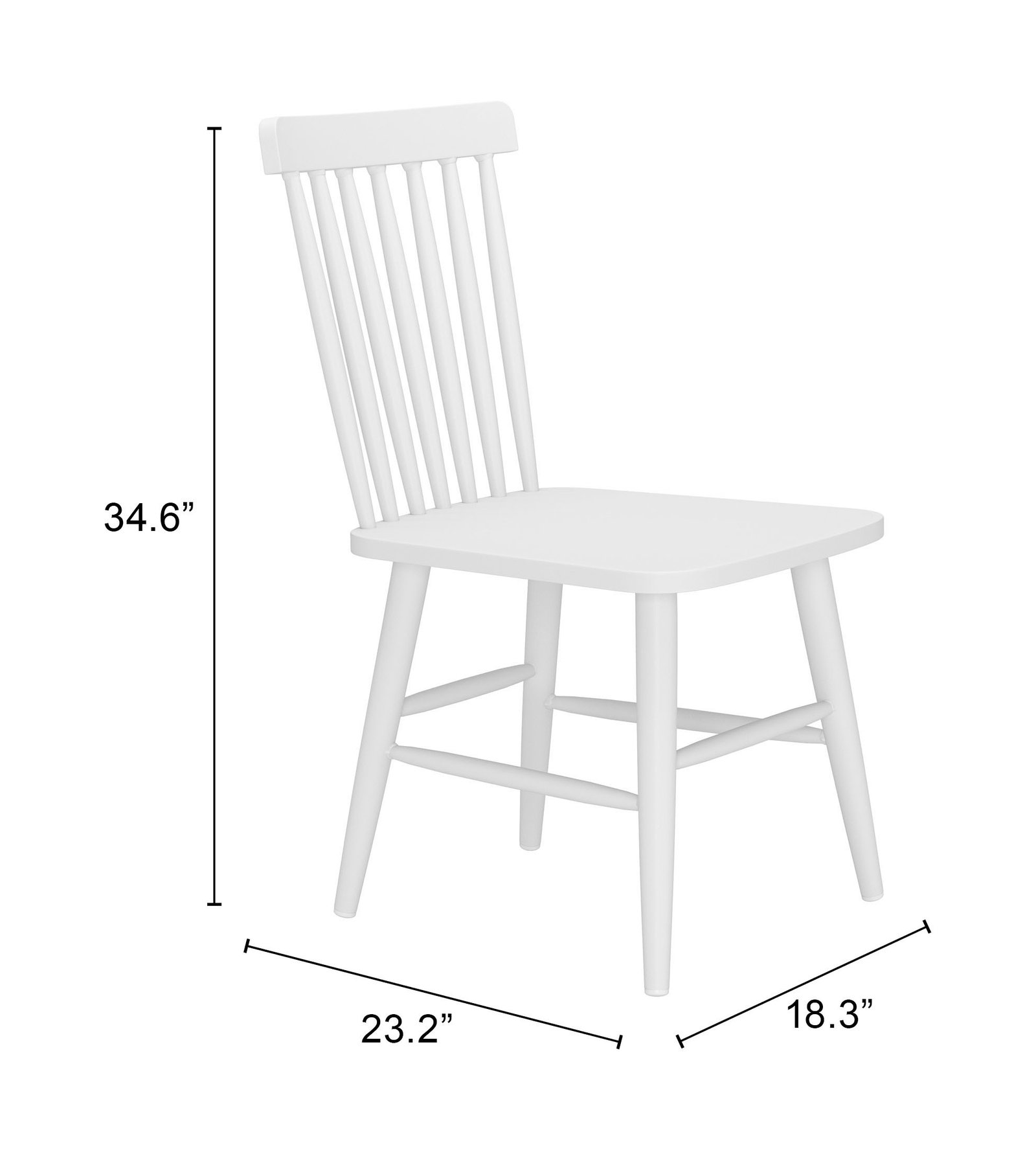 Zeilen Dining Chair (Set of 2) White - Image 10