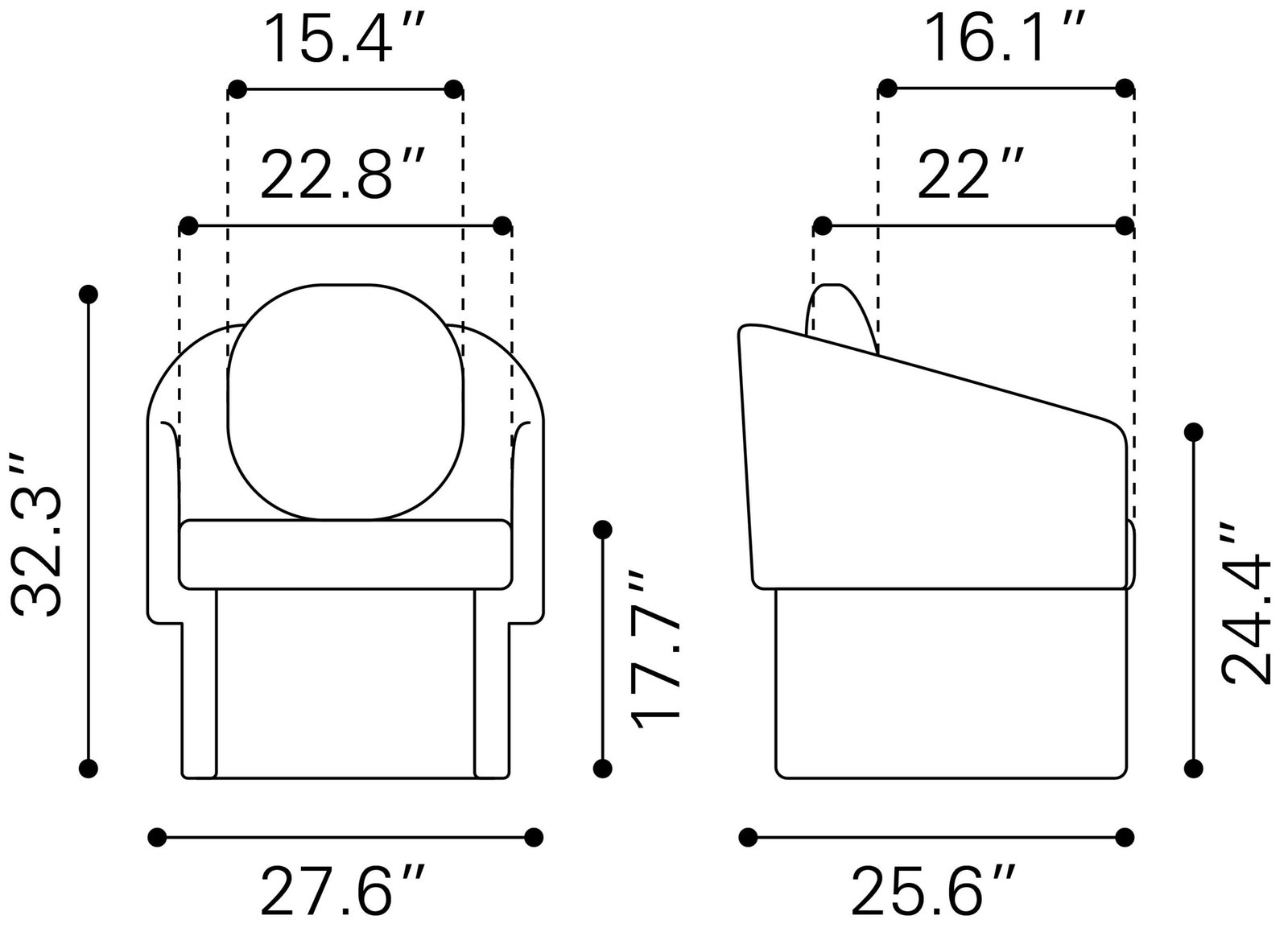 Olya Accent Chair Truffle Gray - Image 9