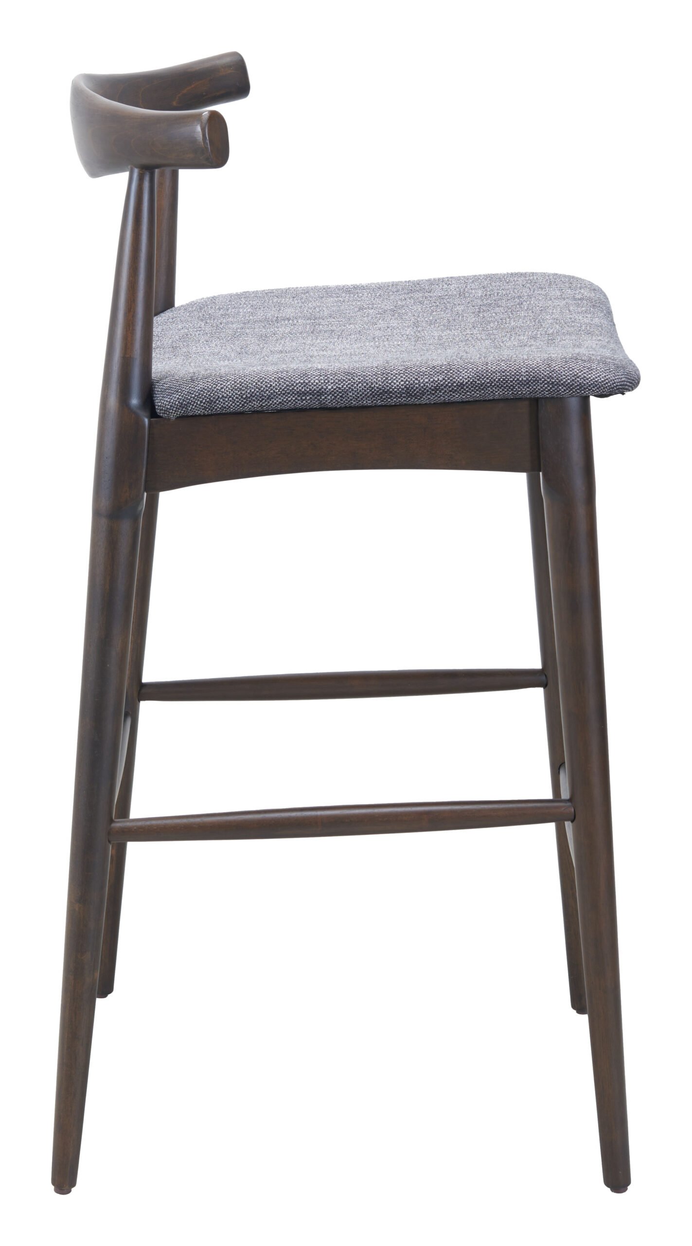 Tuzka Barstool (Set of 2) Gray & Espresso - Image 2