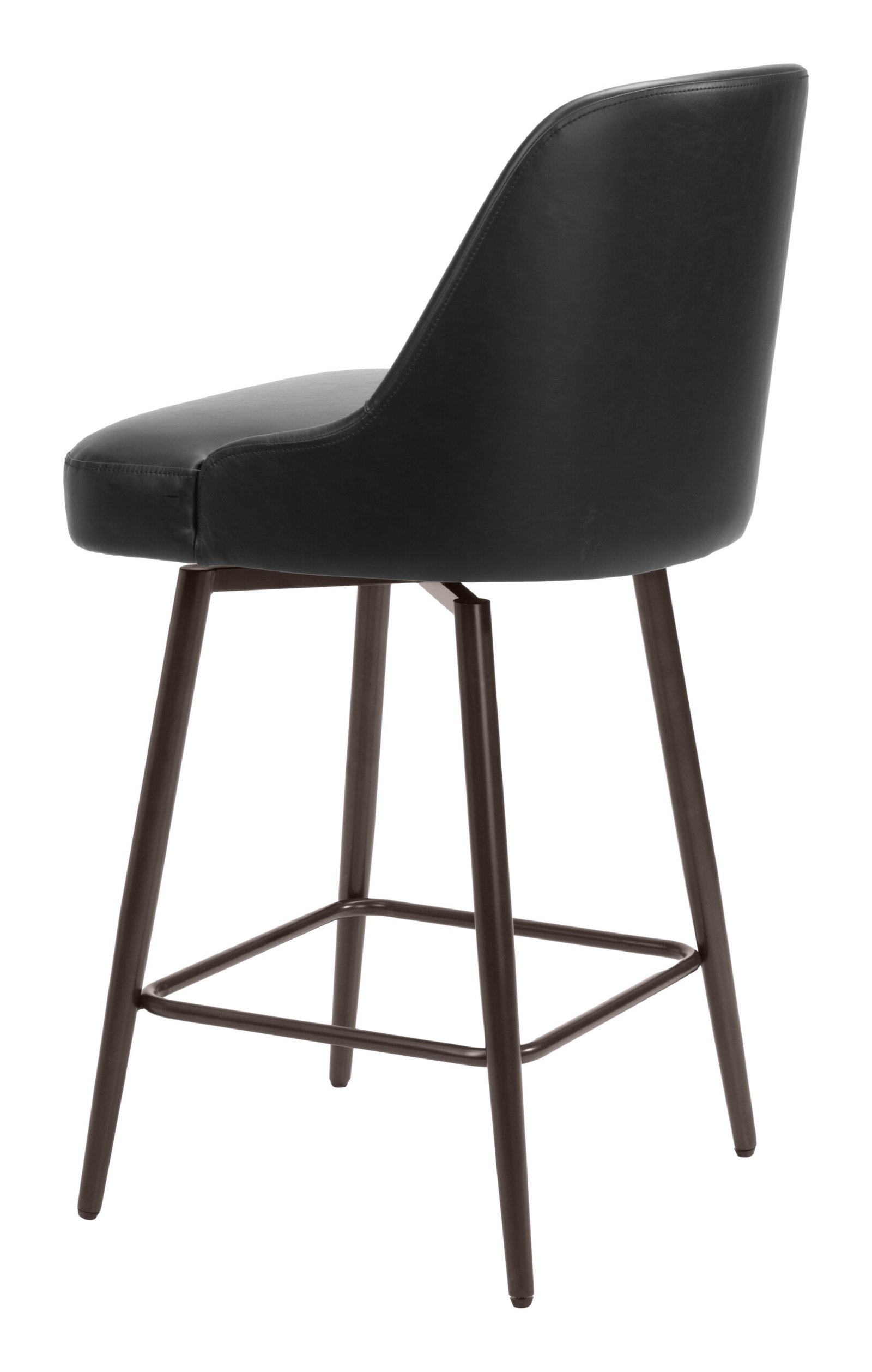 Keppel Swivel Counter Stool Black & Bronze - Image 6